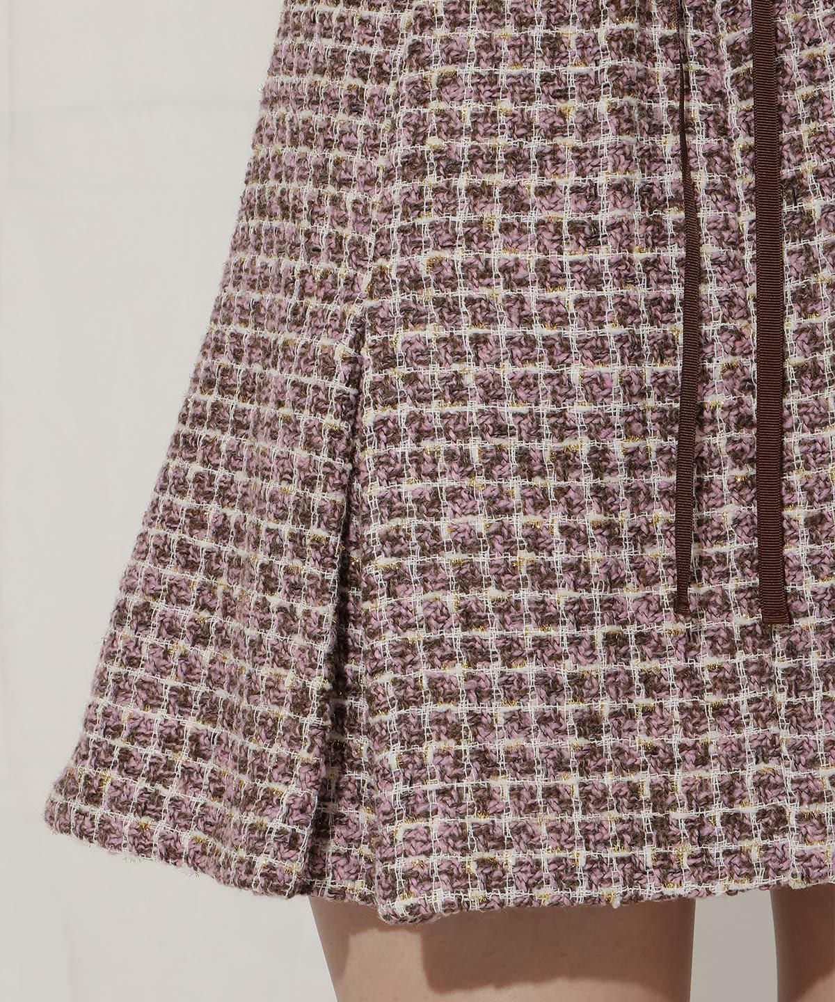 ラメツイードミニスカート
