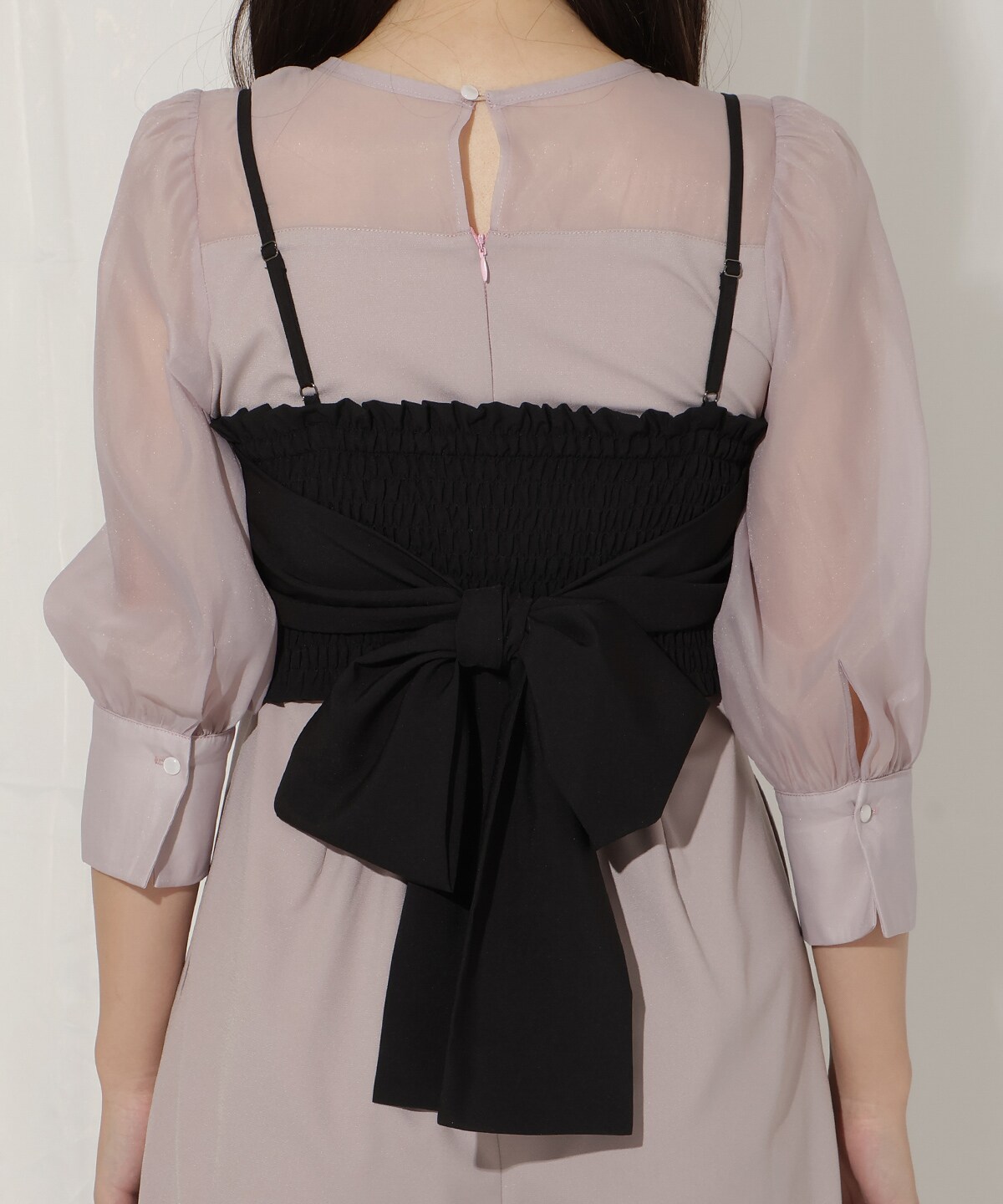 ビスチェ付きオールインワン