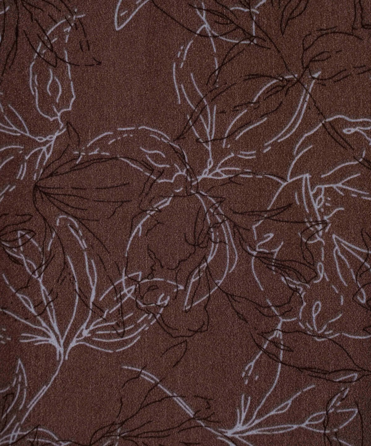 フラワープリントギャザーフレアワンピース