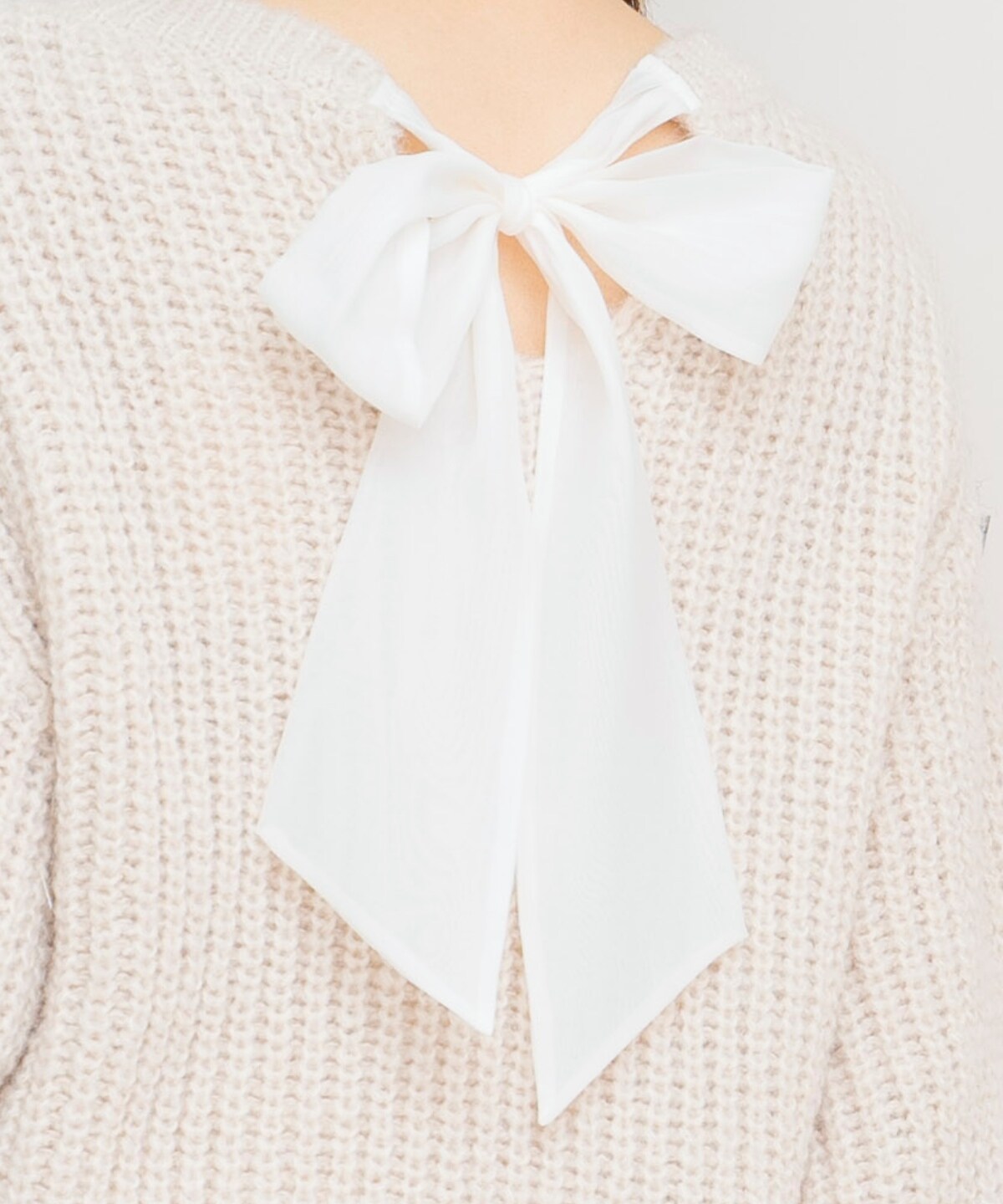 ニットプルオーバー×バルーンスカートセット