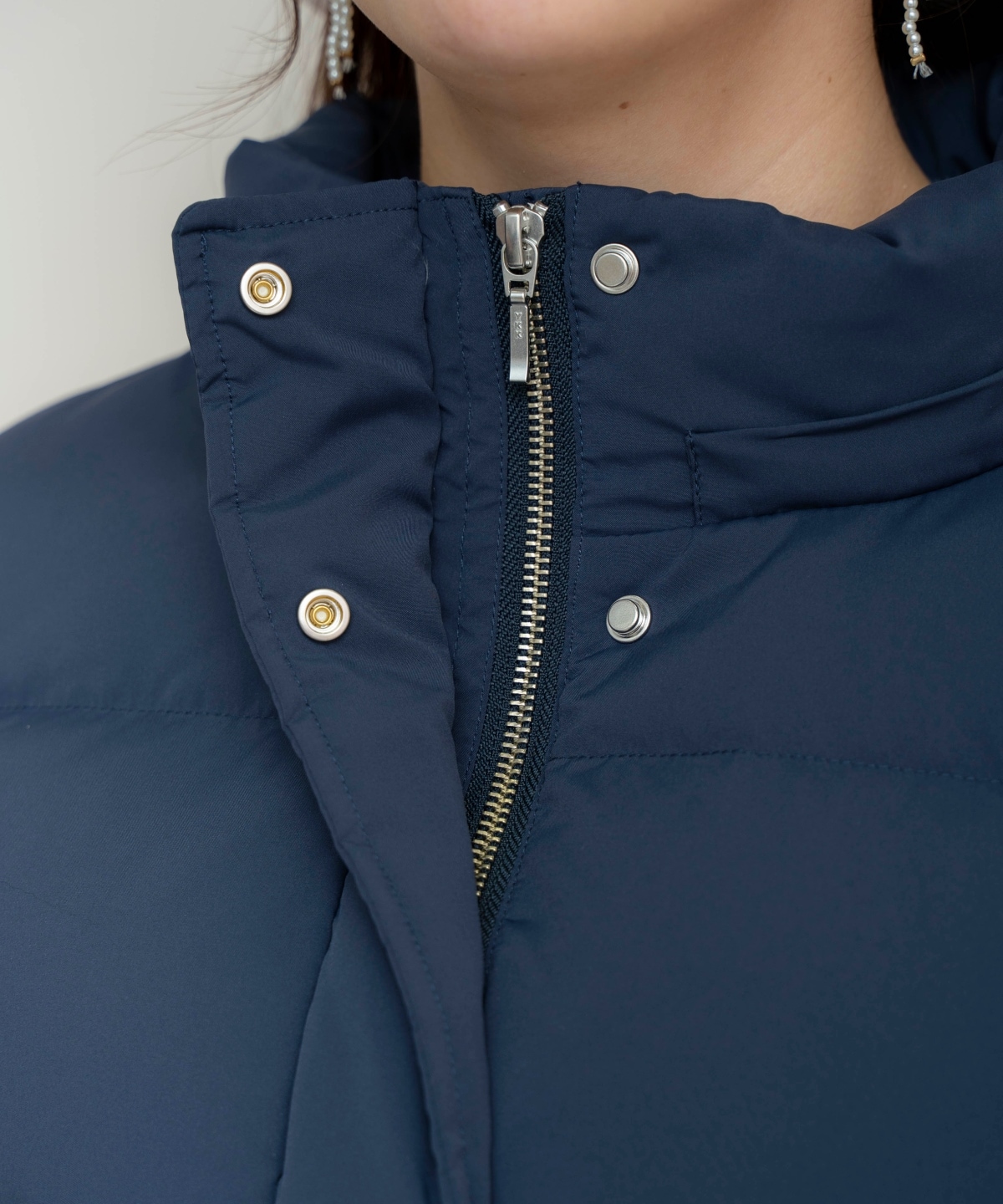 FOXファー付きショートダウン