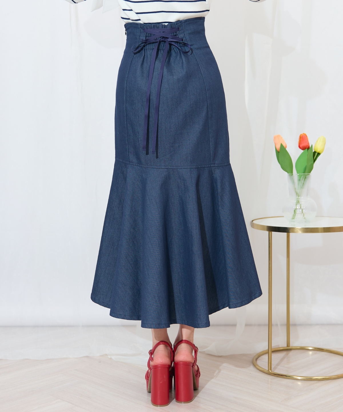 アシメヘムフィッシュテールスカート