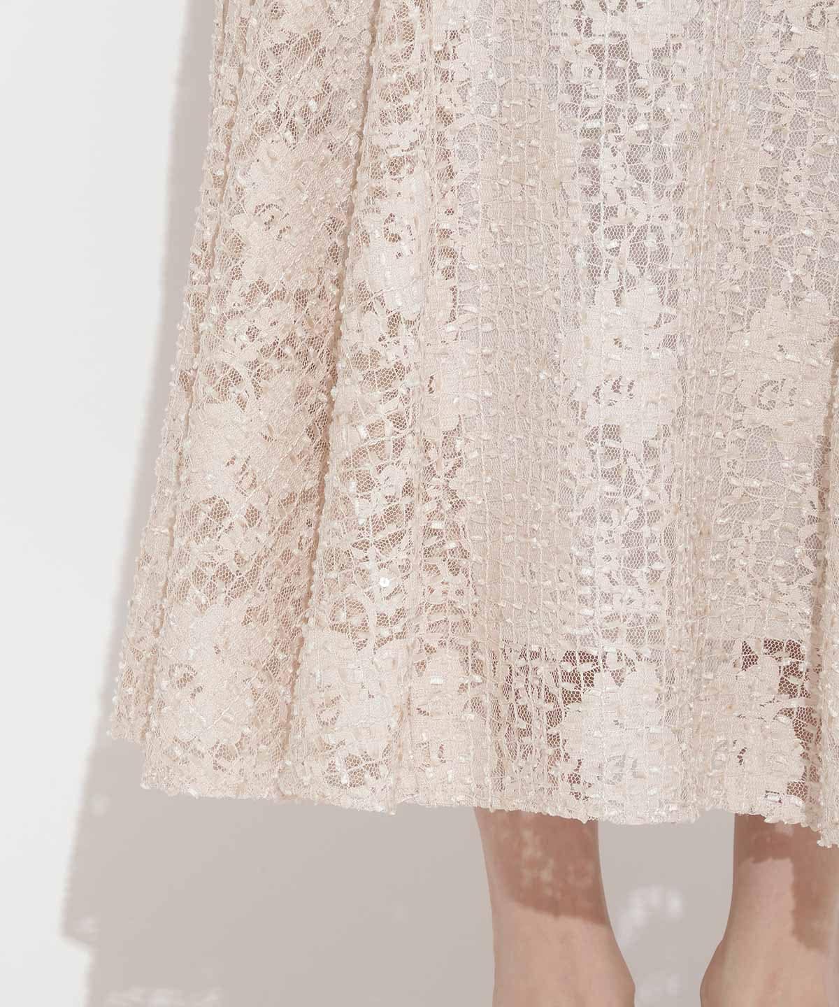 スパンコールレースマーメイドスカート