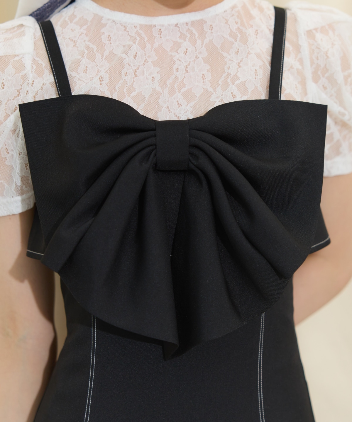 ドレープリボンマーメイドジャンスカ