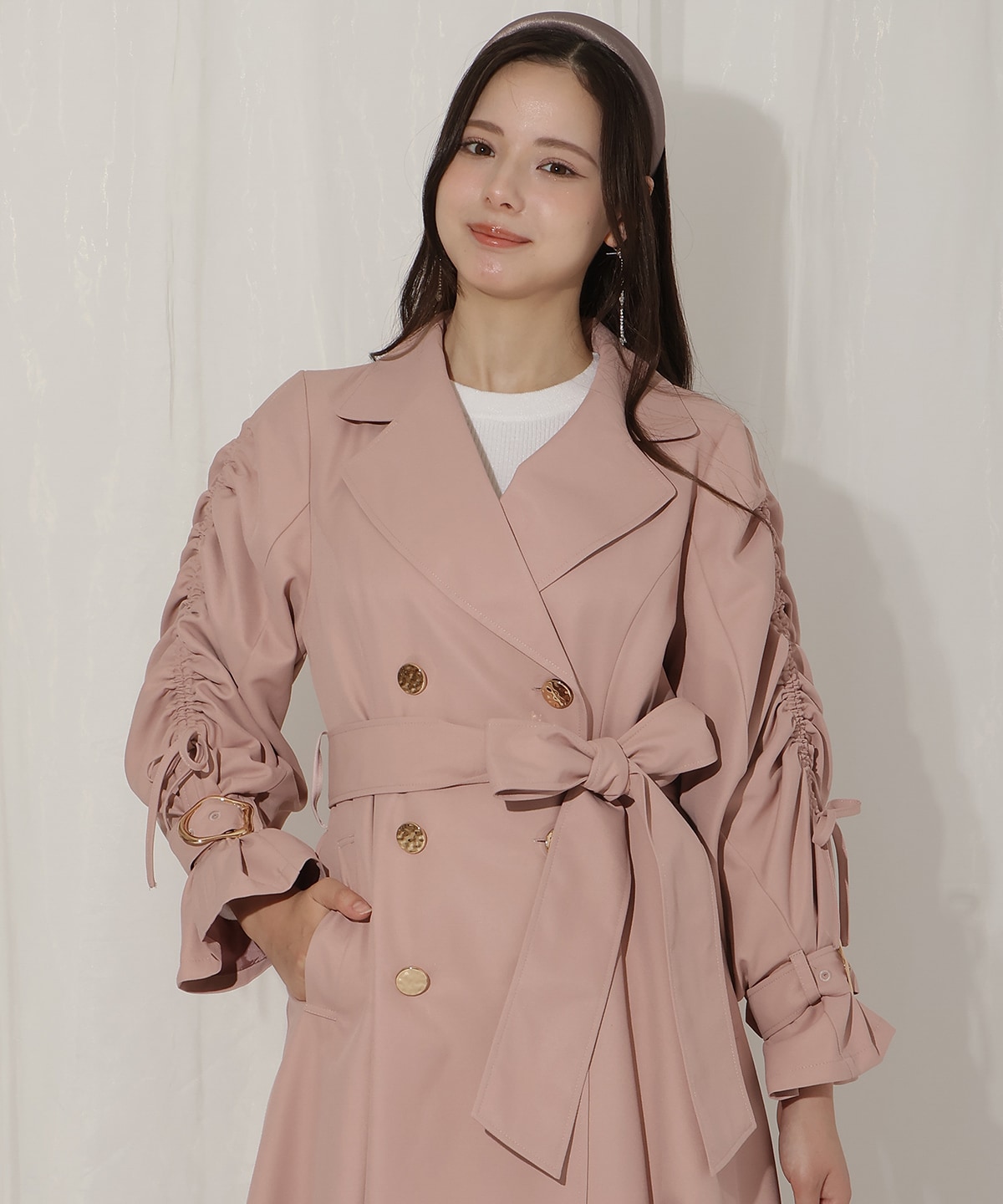 ドロストデザイントレンチコート