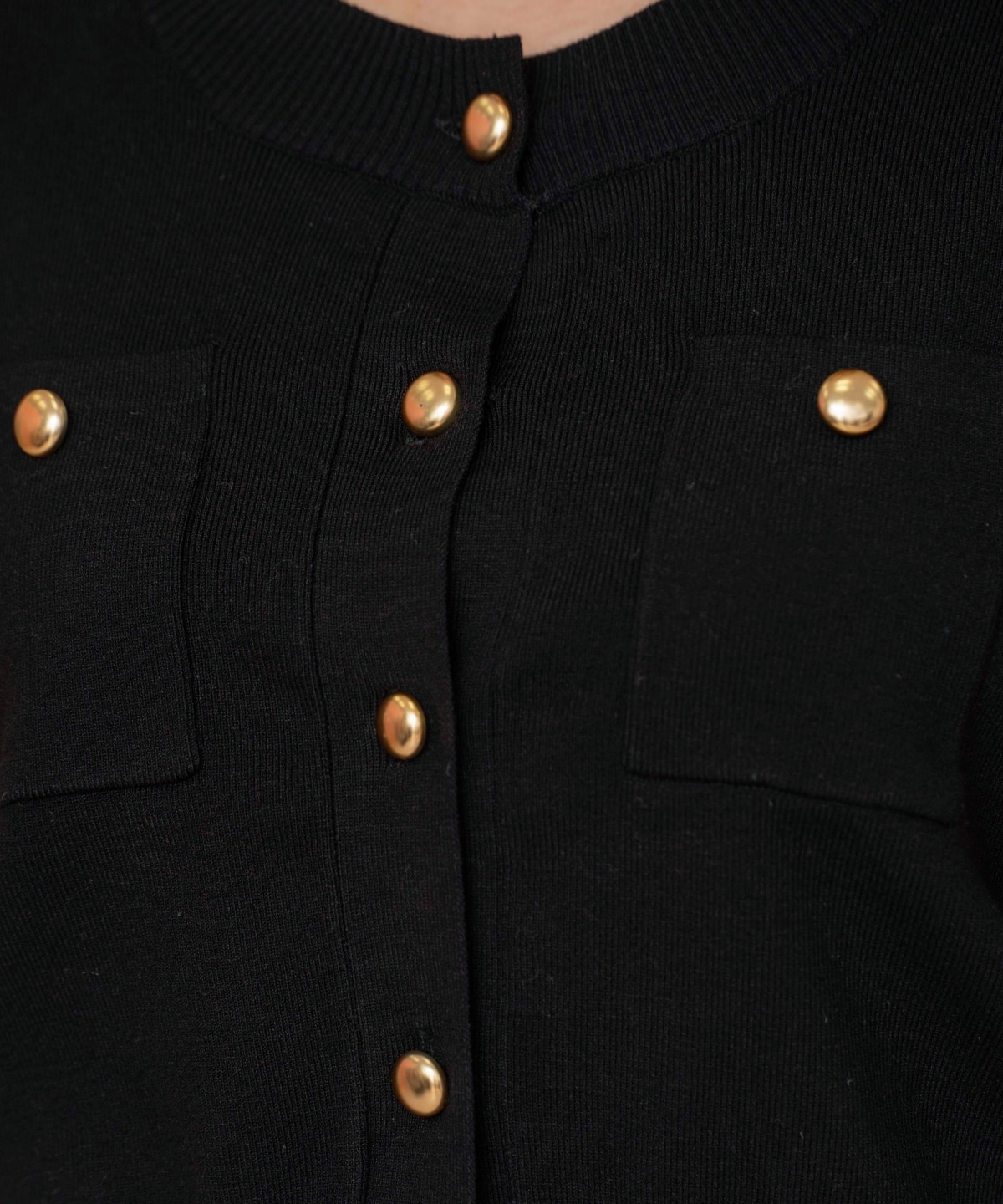 ポケットデザインタックスリーブカーディガン