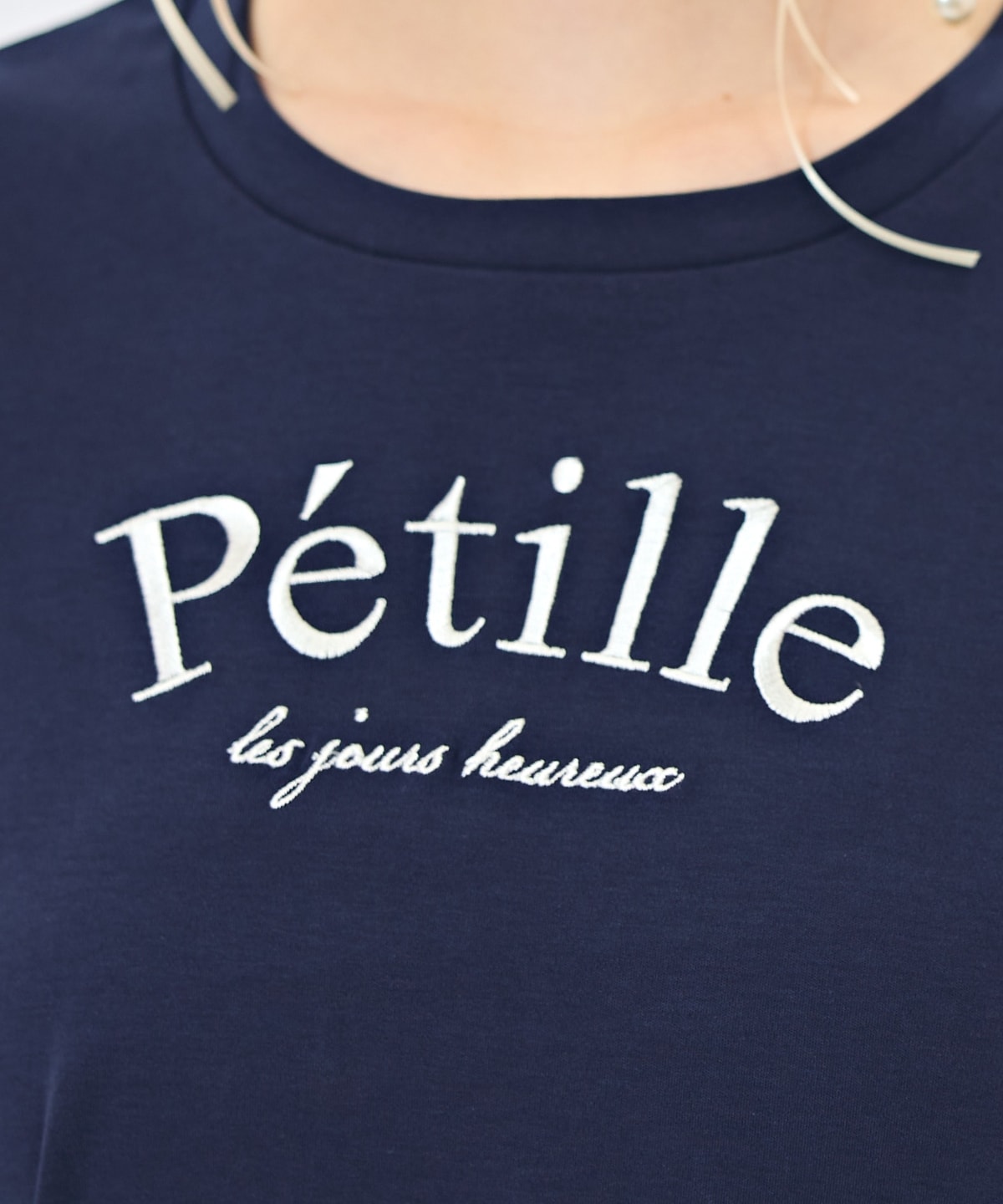 PetilleクルーネックTシャツ