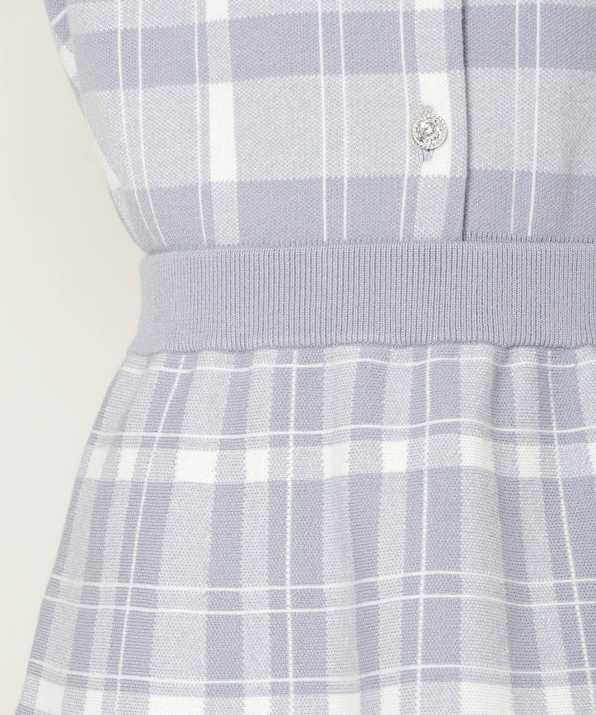 【新色追加】チェック柄ニットフレアスカート