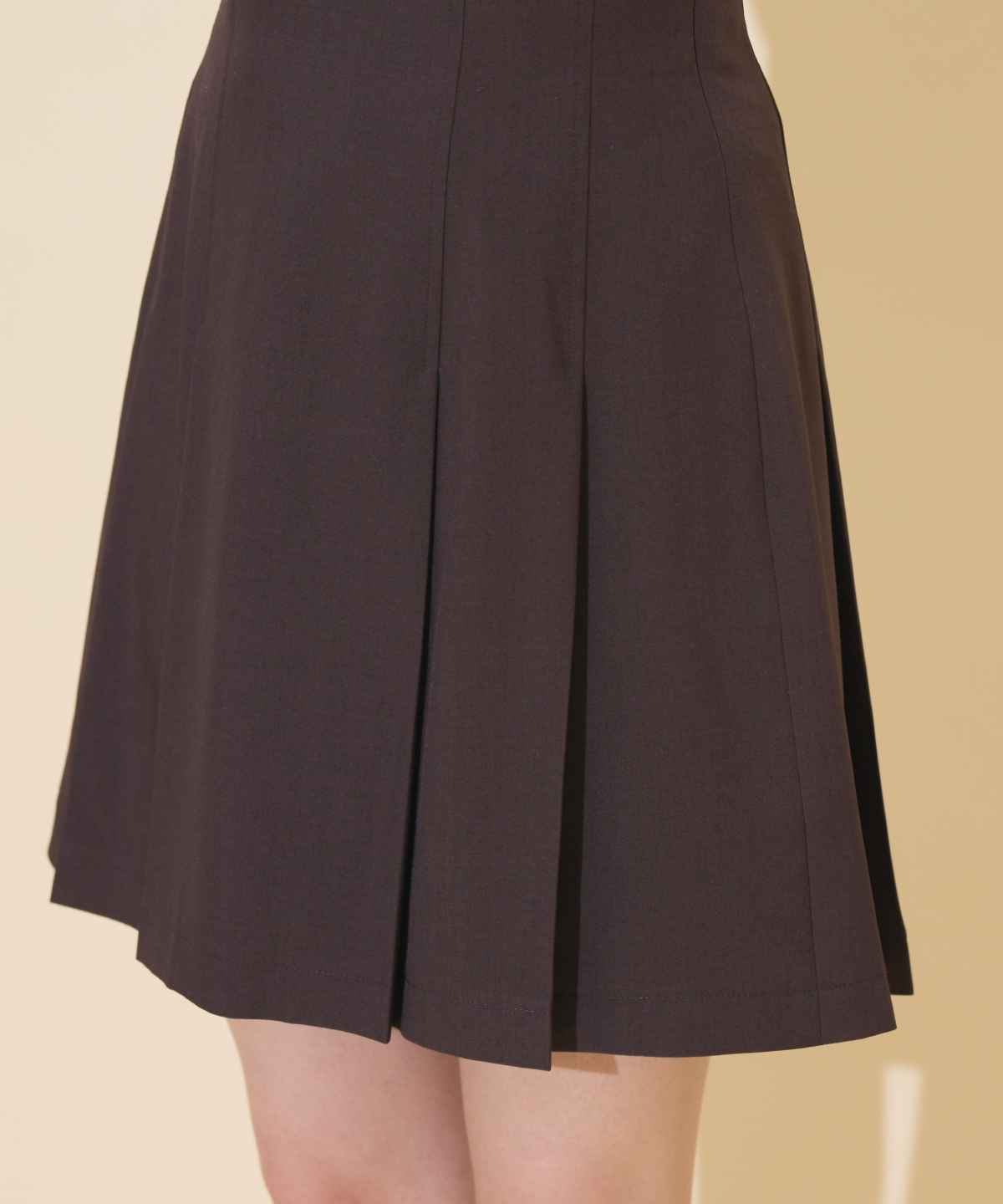 ハイウエストプリーツミニスカート