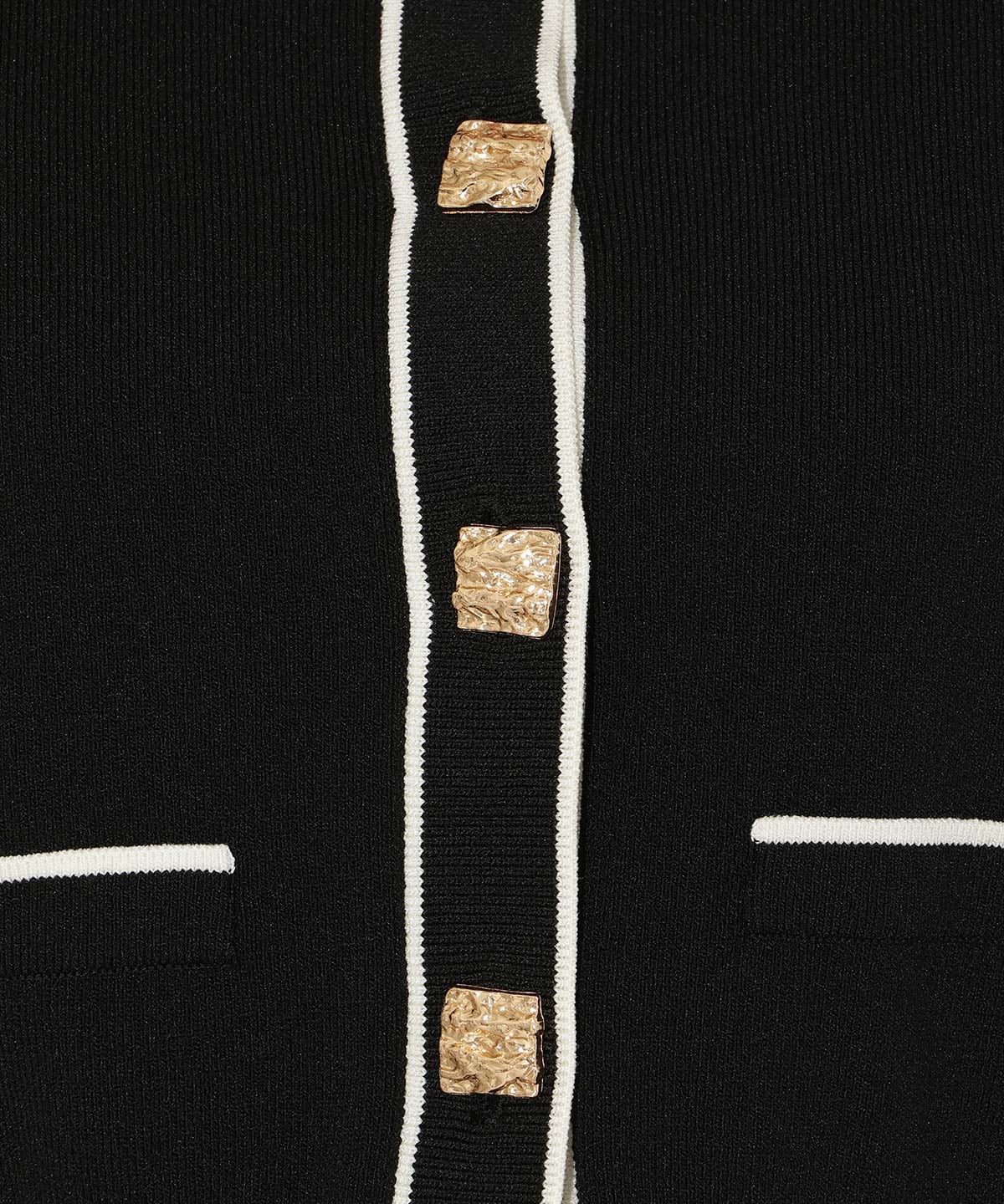 配色ラインタックスリーブカーディガン