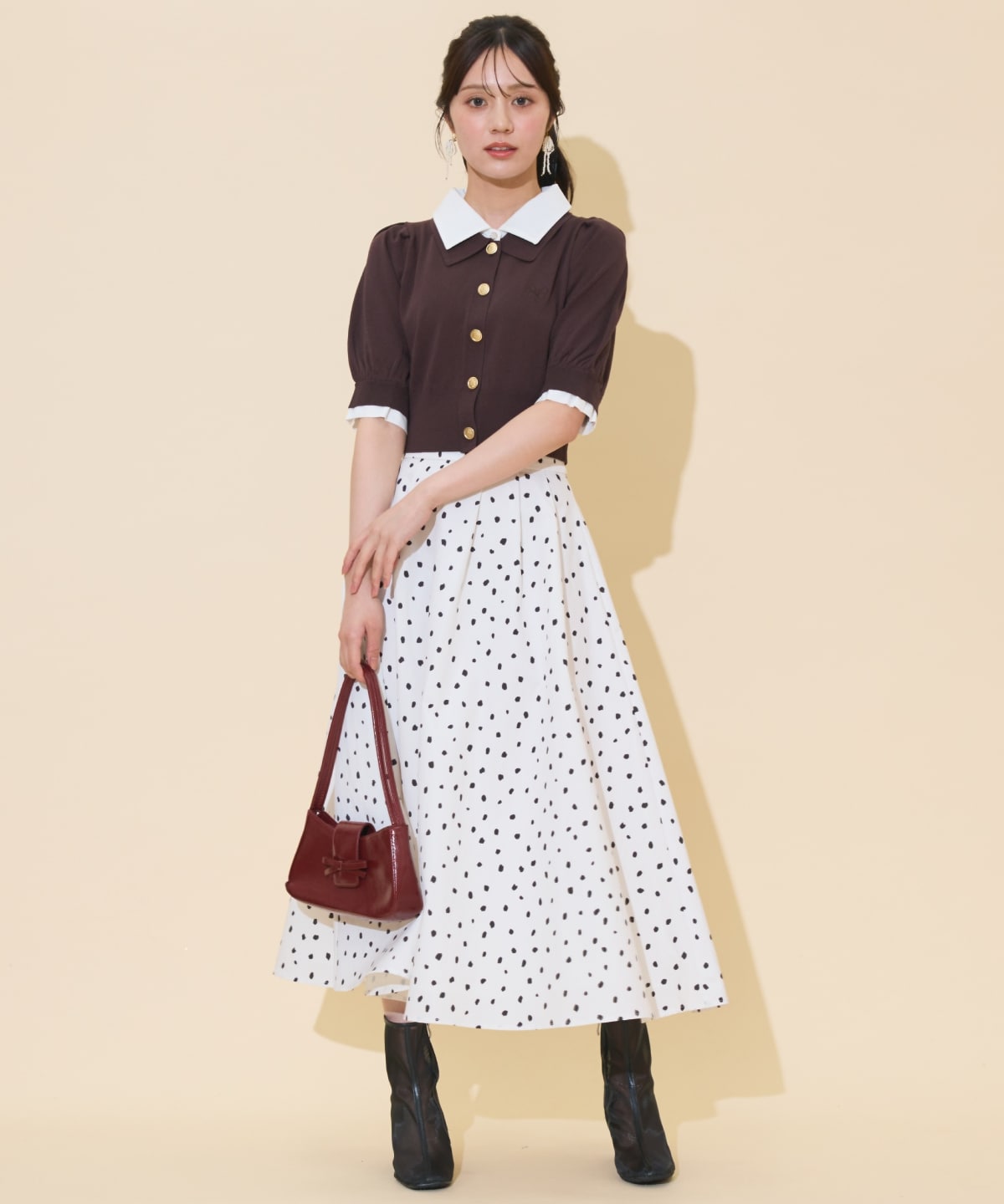 レイヤードカラープルオーバー