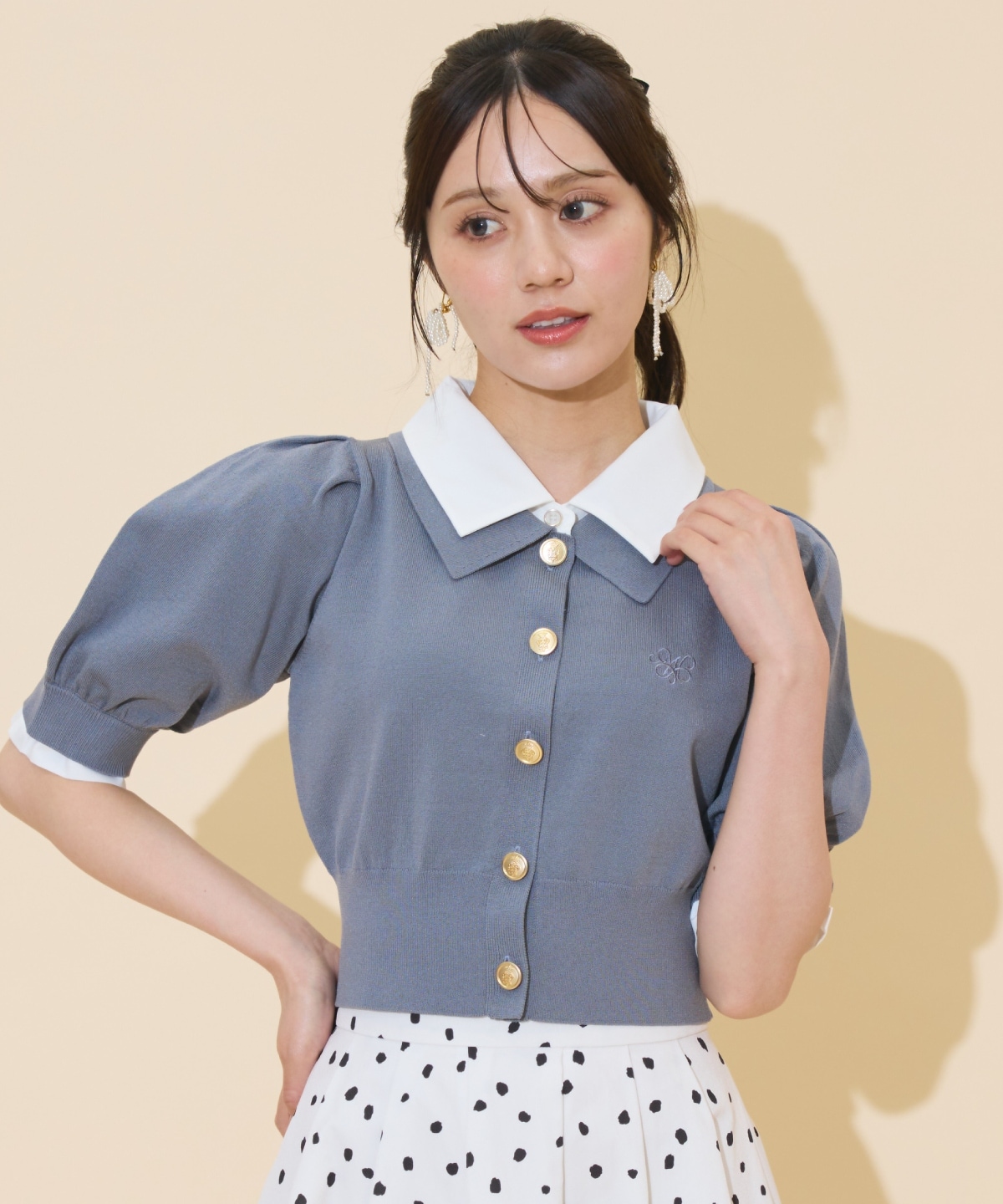 レイヤードカラープルオーバー