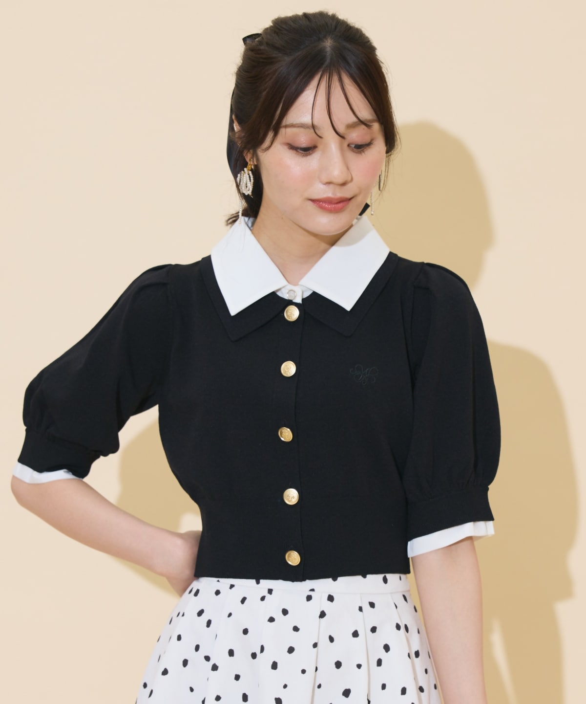 レイヤードカラープルオーバー