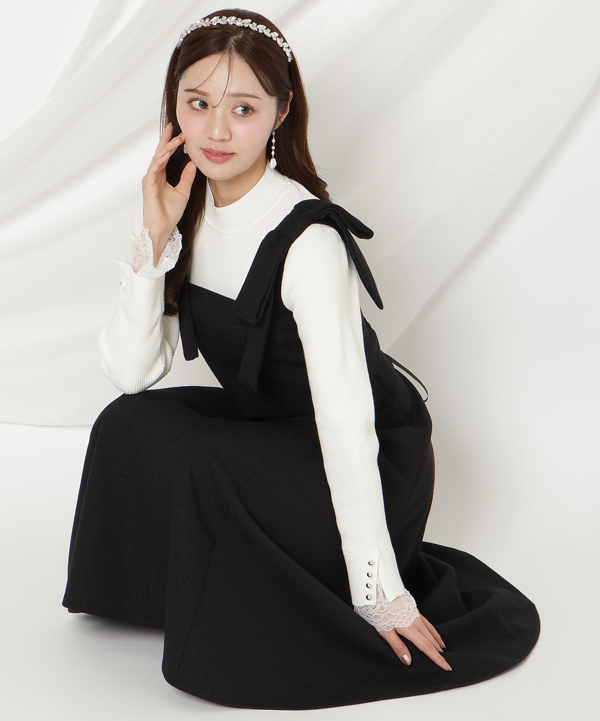 【2/11(wed)10時発売】リボンショルダービスチェ