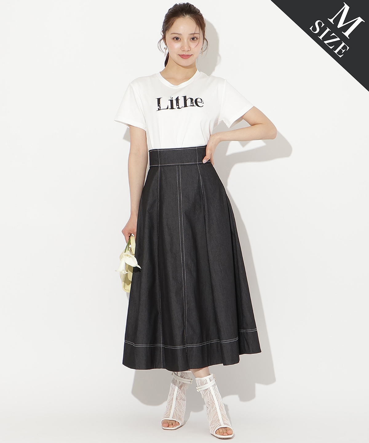 【3/19(thu)10時発売】ライトデニムフレアスカート