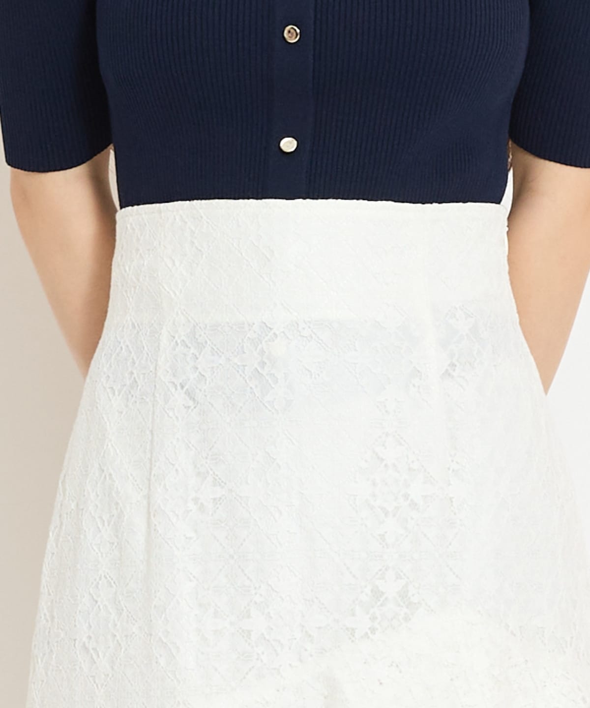 アシメティアードレーススカート