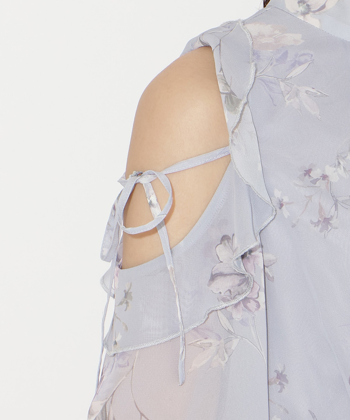 【2/27(fri)発売】フラワープリントフリルスリーブワンピース