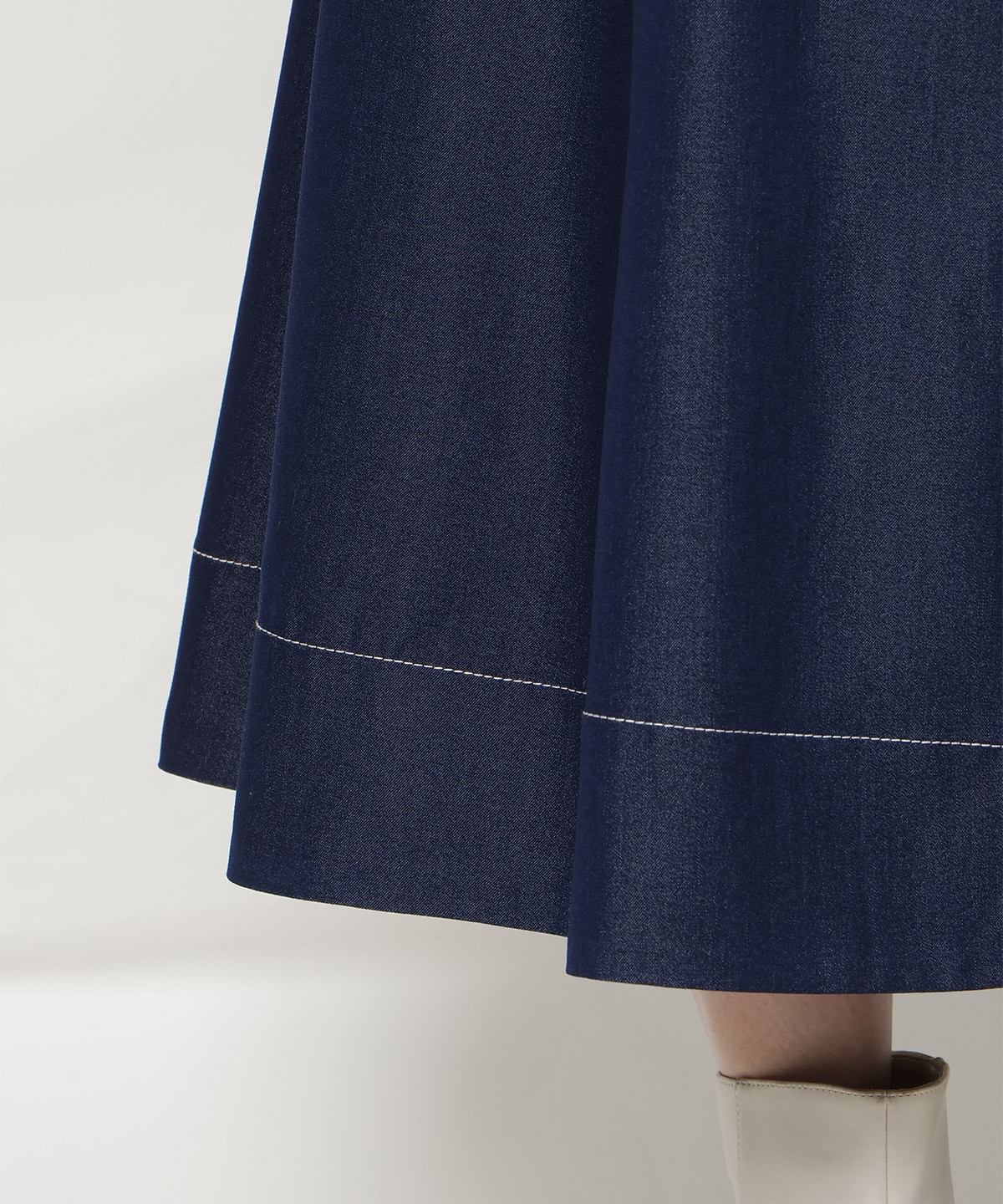 リボンストラップオフショルキャミワンピース