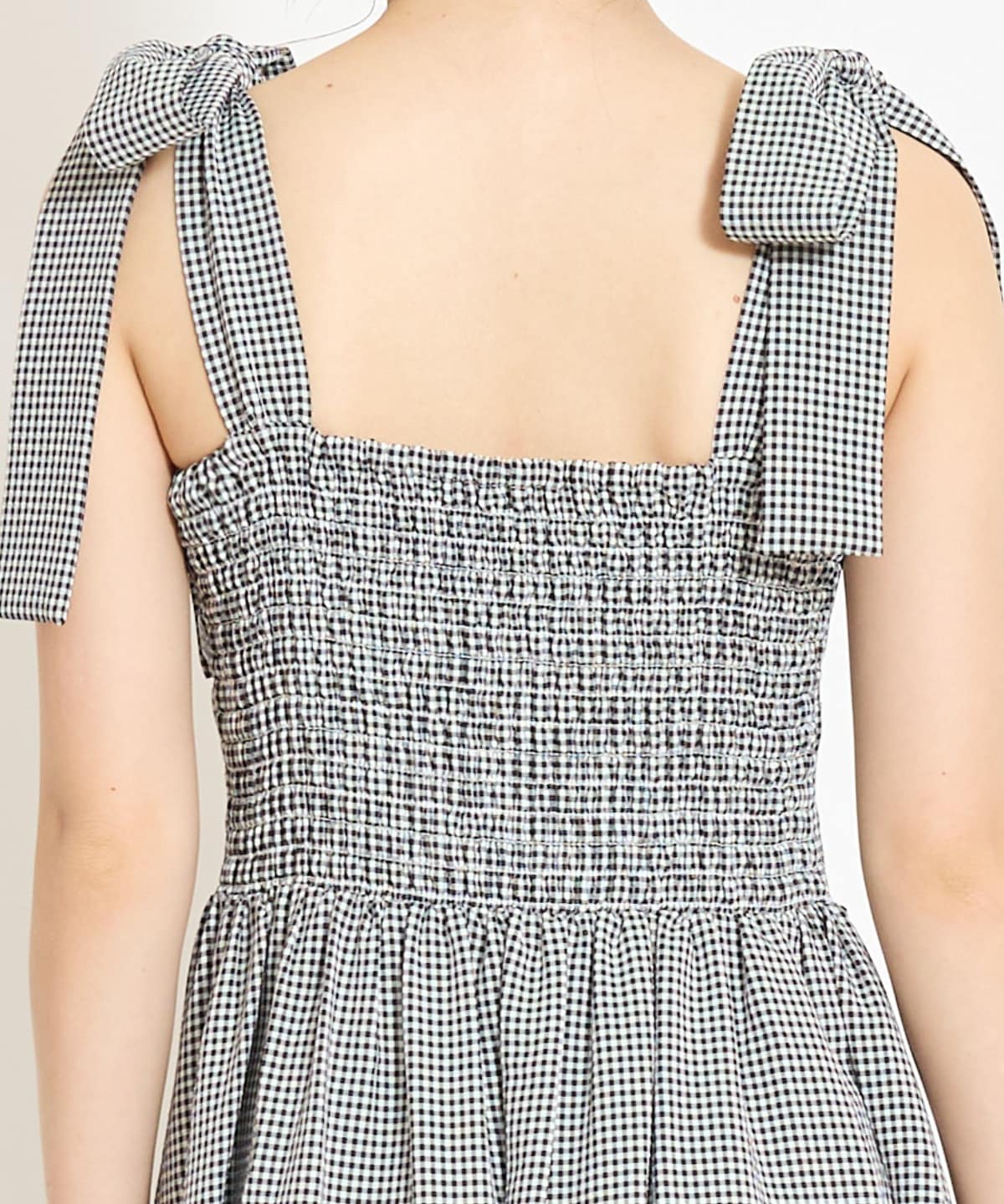 【4/24(fri)10時予約開始】リボンショルダーギャザーワンピース