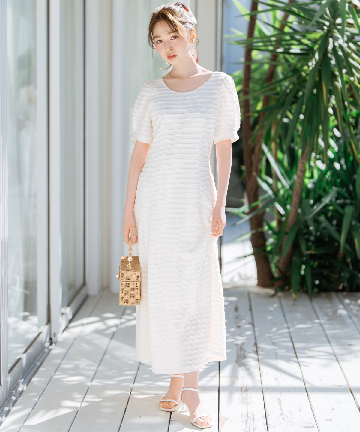 【4/24(fri)10時発売】バックオープンフレアカットワンピース