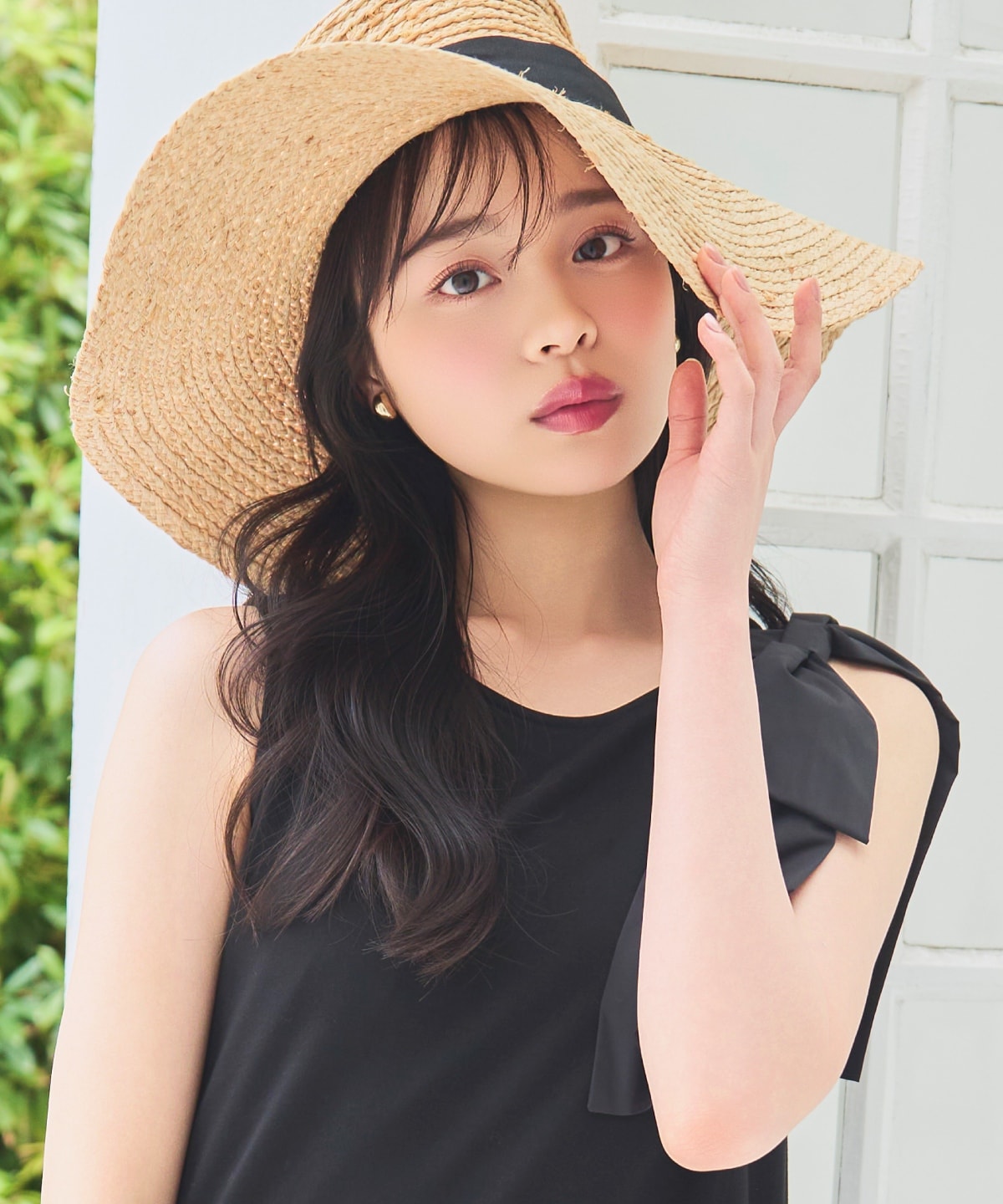 【6/5(fri)12時先行予約スタート】ショルダーリボンヘムフレアワンピース