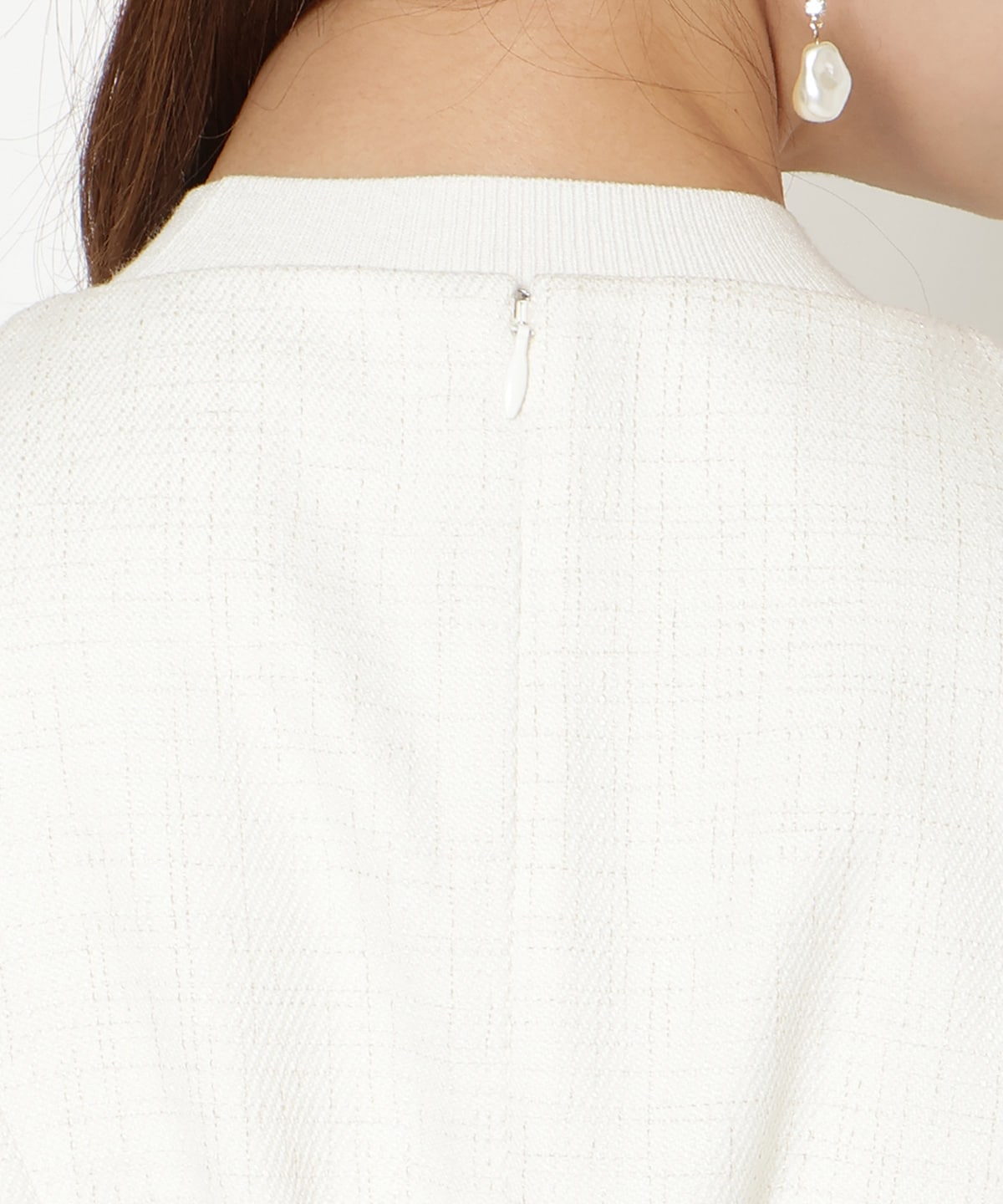 ツイードドッキングジレワンピース