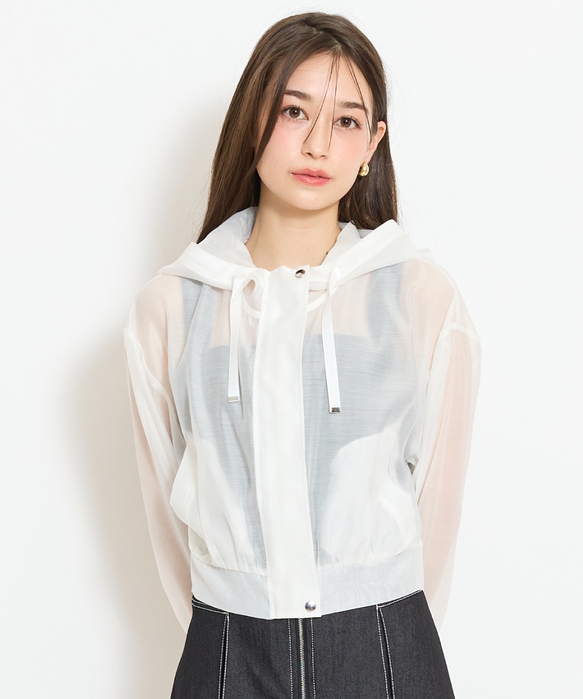 シアーフードブルゾン