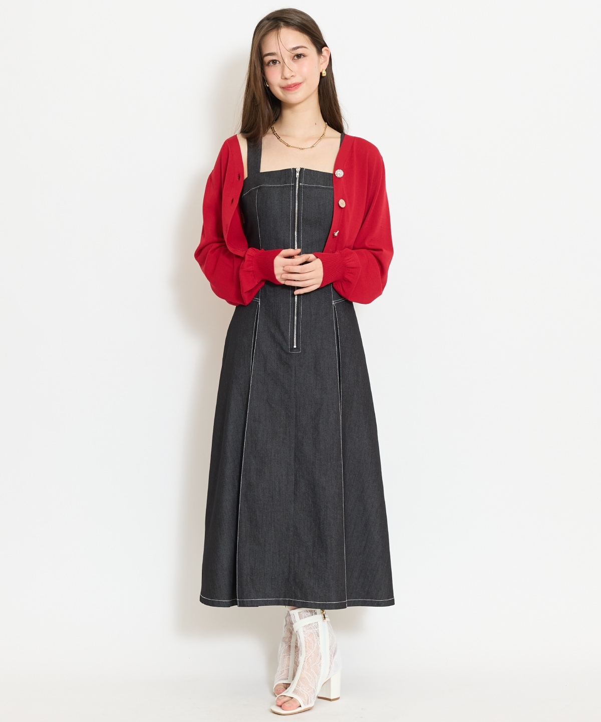 アソートボタンUVカットカーディガン