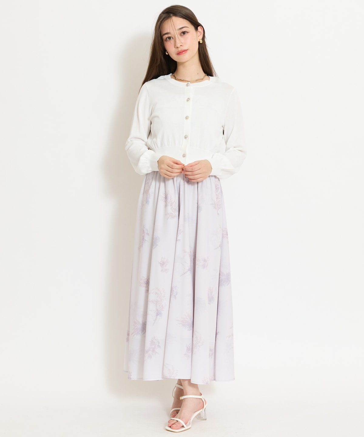 フリルヘムUVカットカーディガン