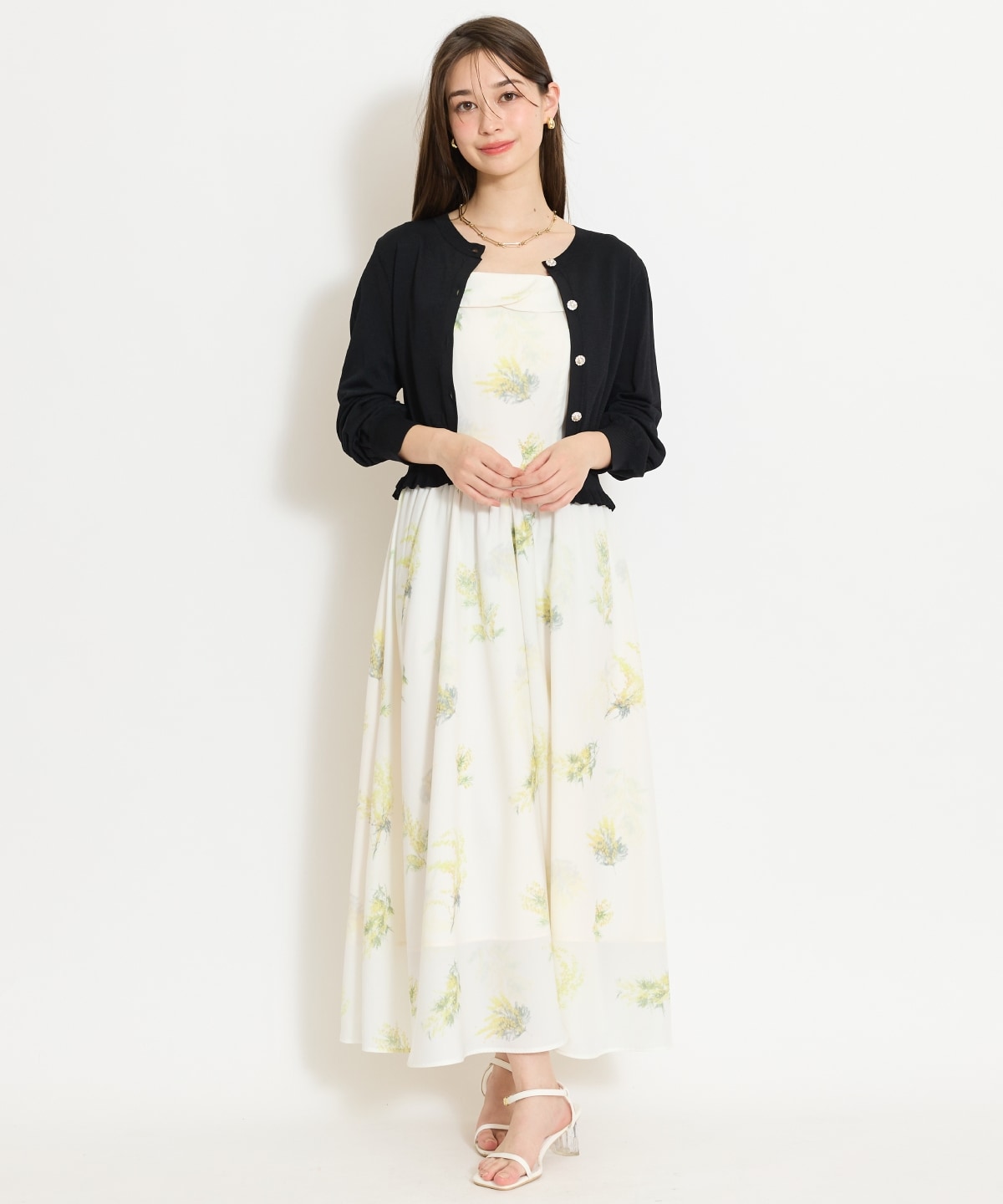 フリルヘムUVカットカーディガン