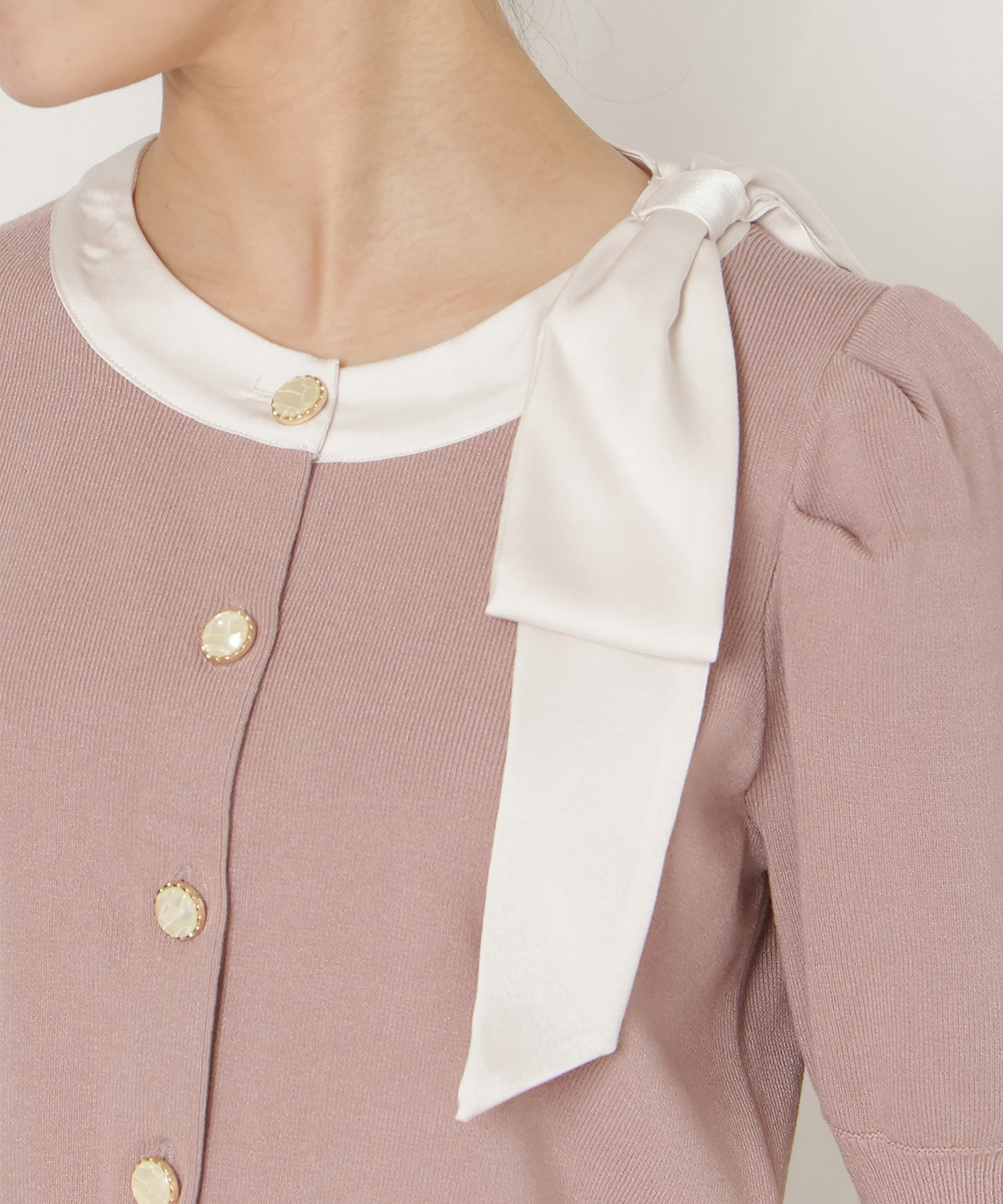 【2/27(fri)発売】リボンパフカーディガン