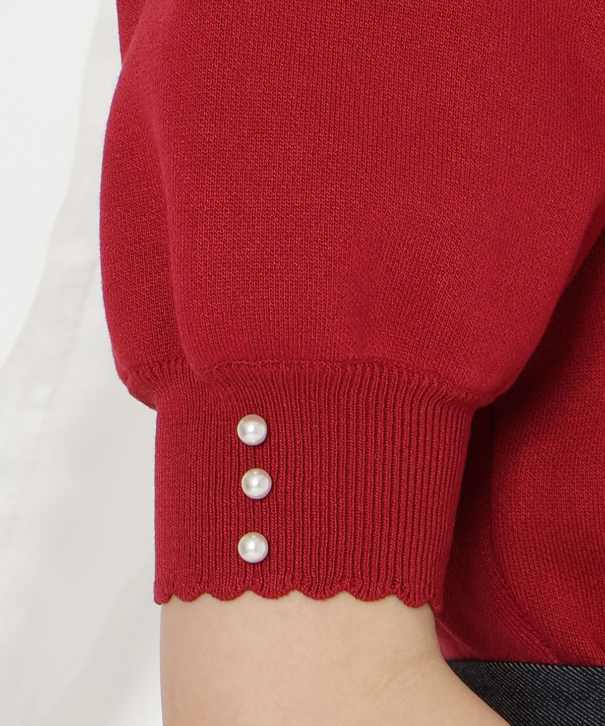 【2/27(fri)発売】リボンジャガードパフニット