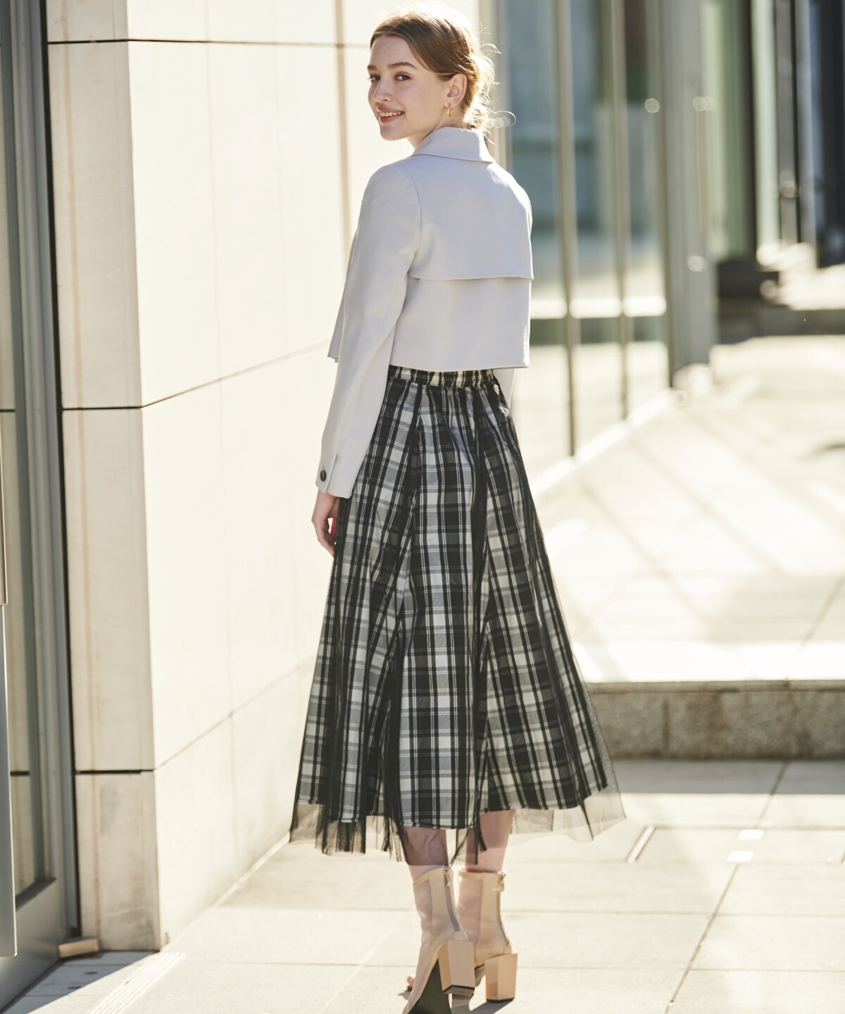 ダブルクロスショートトレンチ