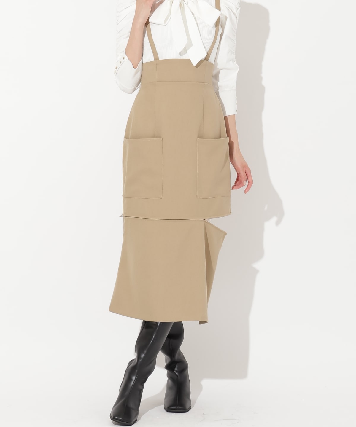 サスペ付き2wayスカート