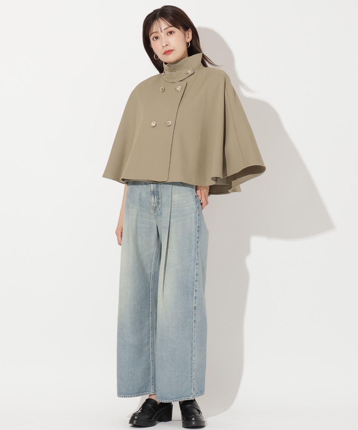 ショートケープジャケットコート