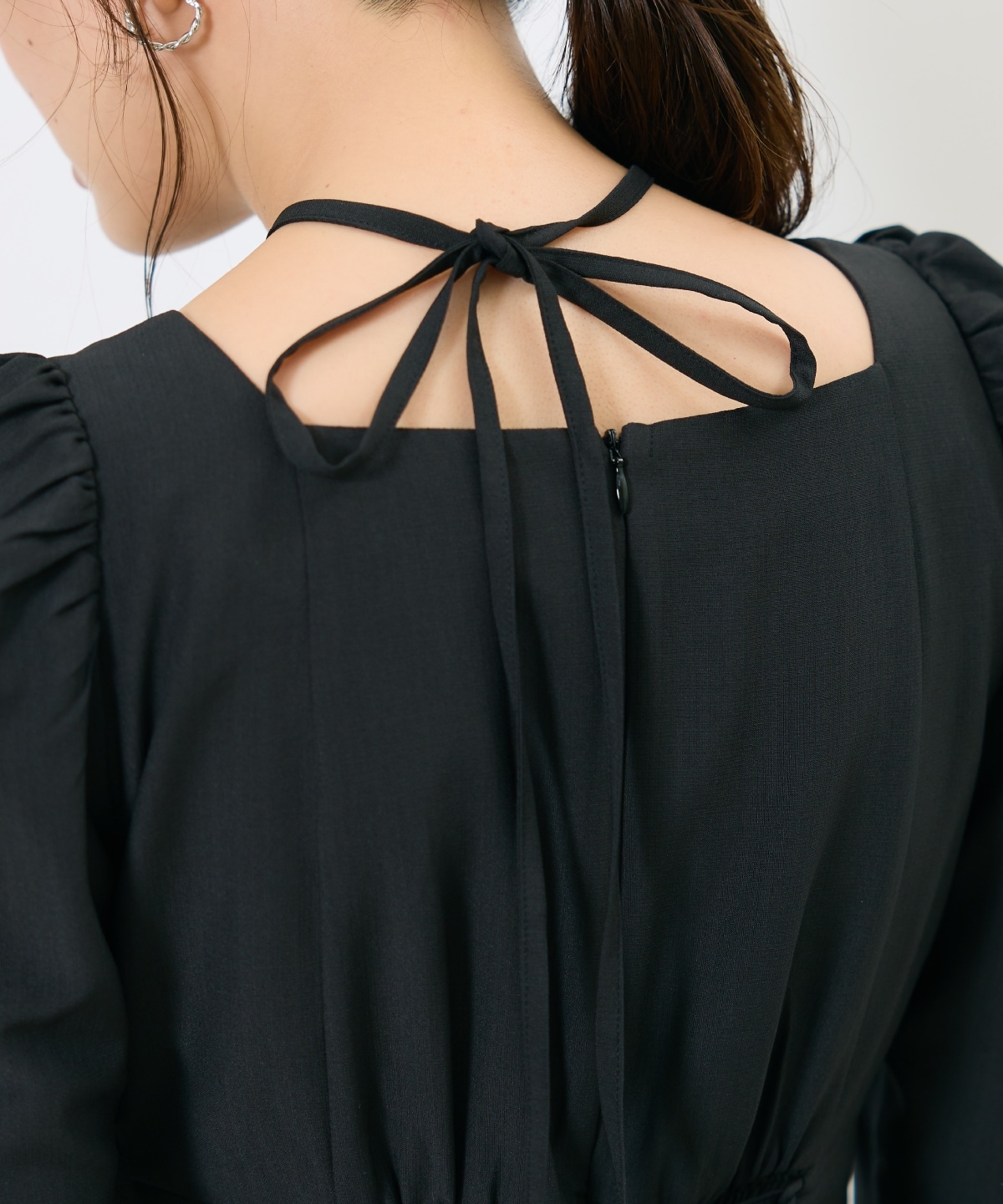 アシメラッフルティアードワンピース