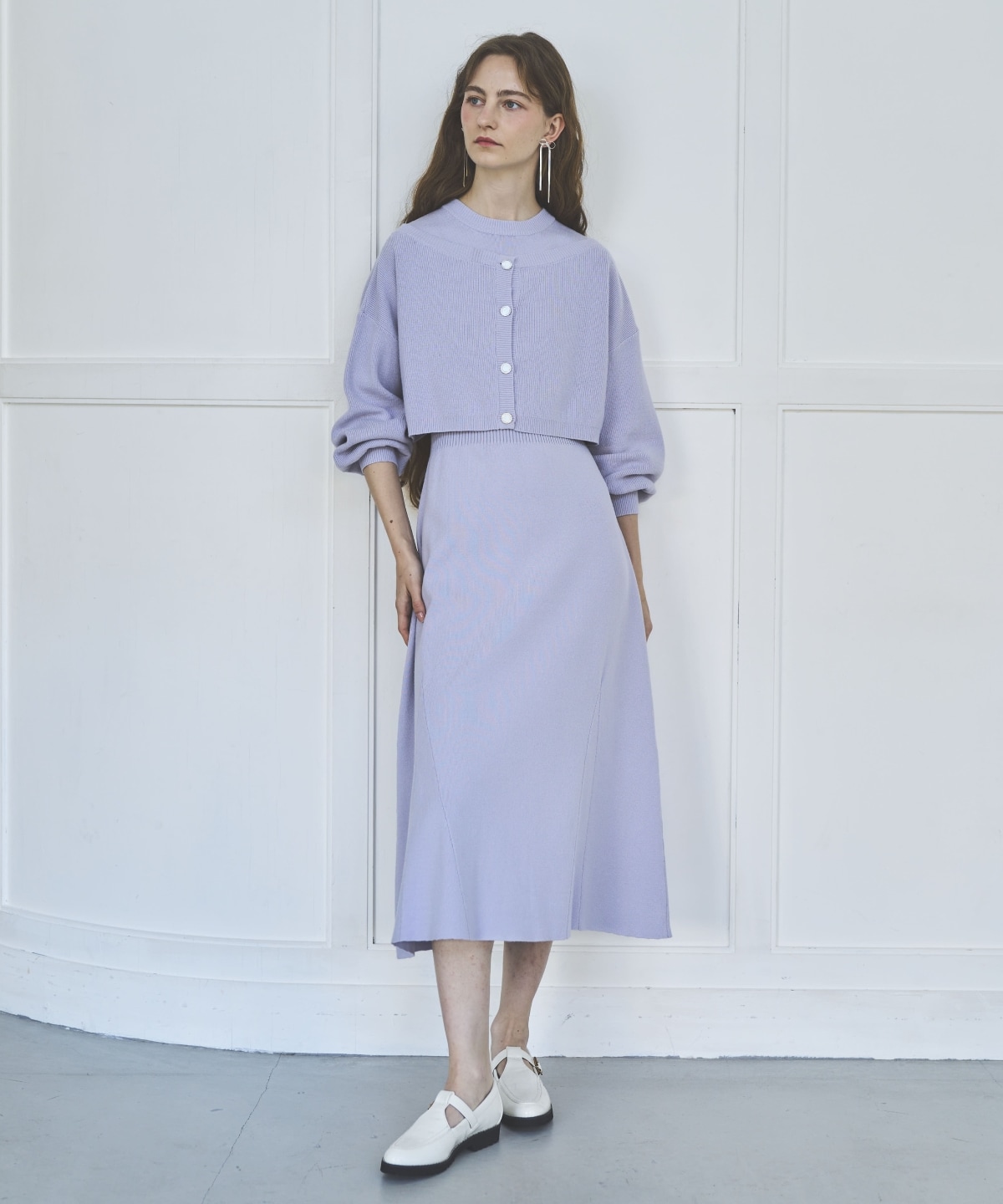 アンサンブルニットワンピース