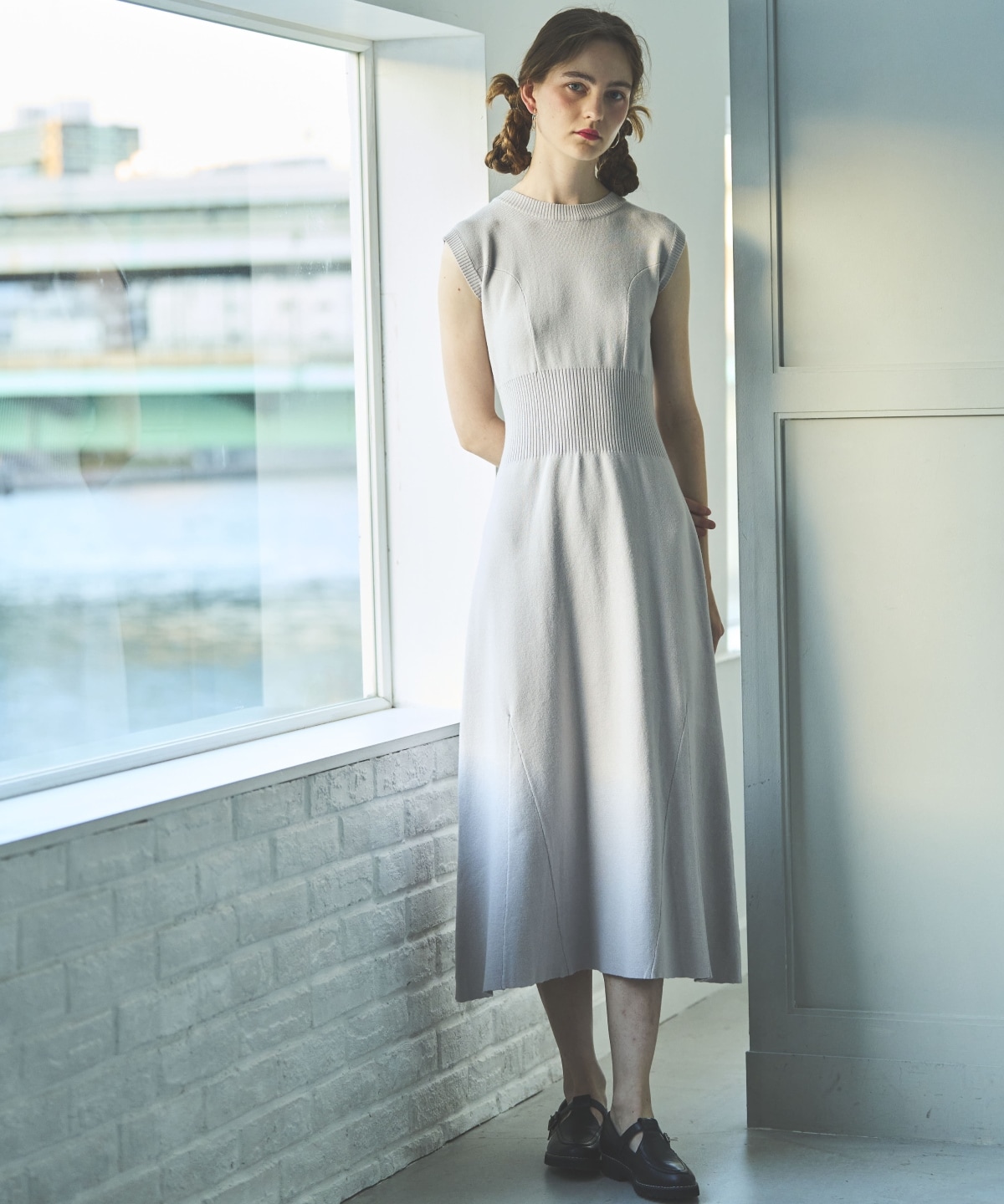 アンサンブルニットワンピース