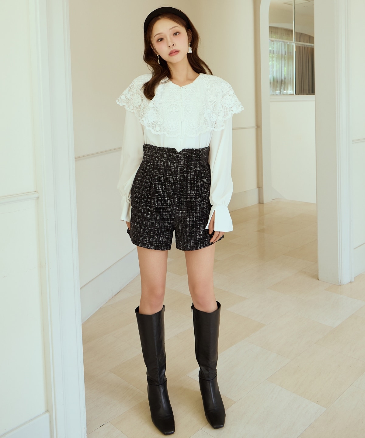 ツイードショートパンツ