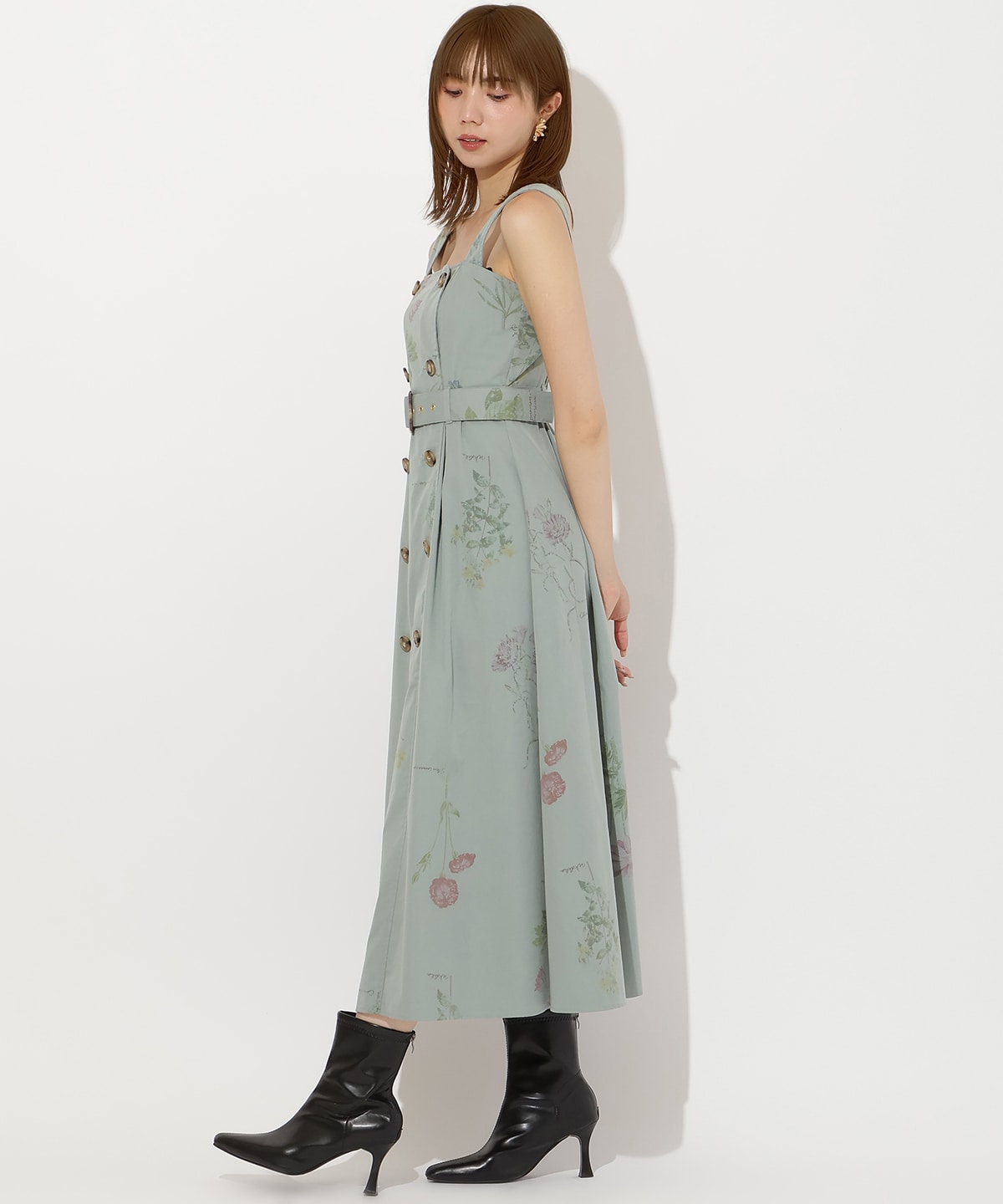 オータムフラワートレンチジャンスカ