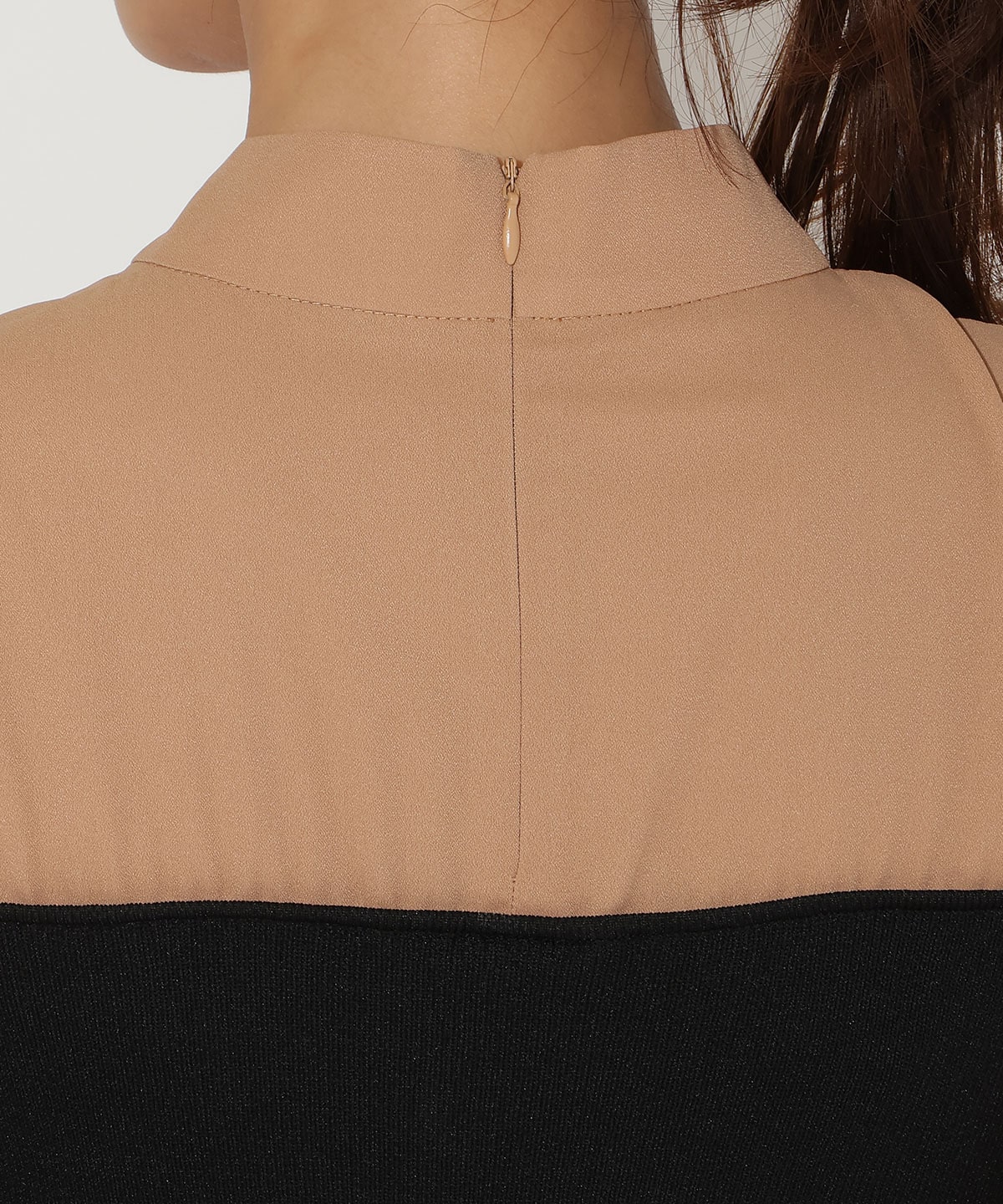 ボウタイ×ニットドッキングワンピース