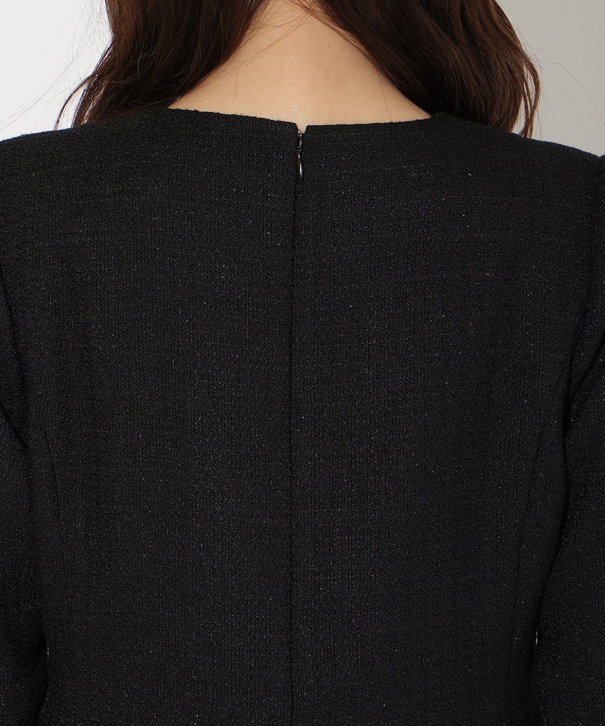 ツイードジャケットドッキングワンピース