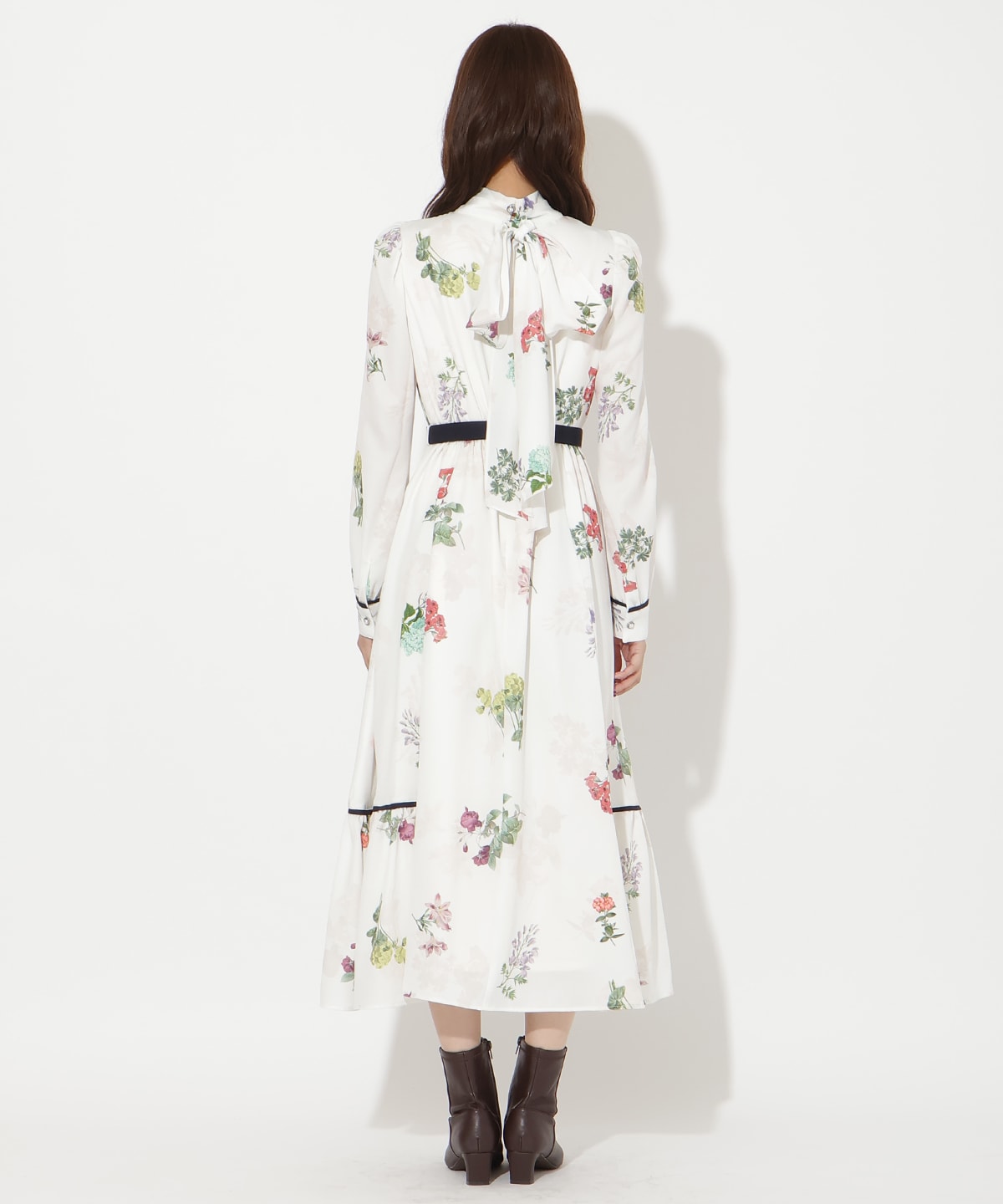 クラシックフラワーワンピース