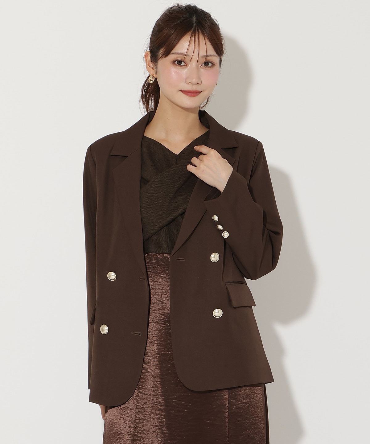 ダブルブレストテーラードジャケット