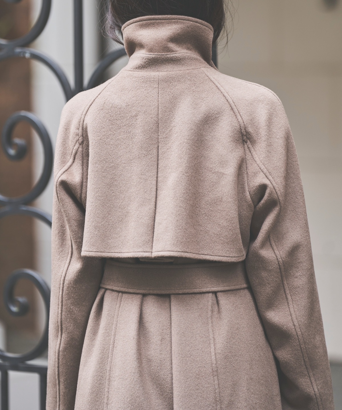 ウールビーバーロングコート