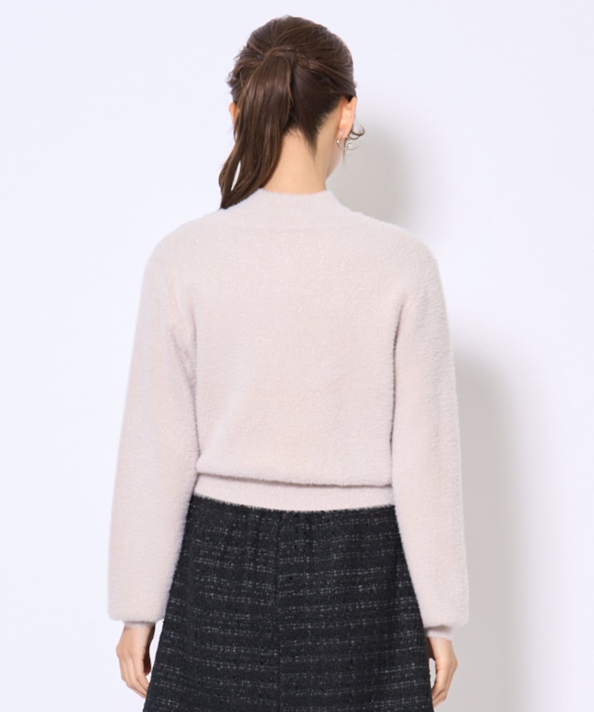 ラメフェザーニットアンサンブル