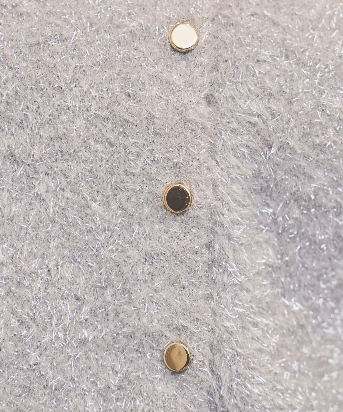 ラメシャギーニットカーディガン