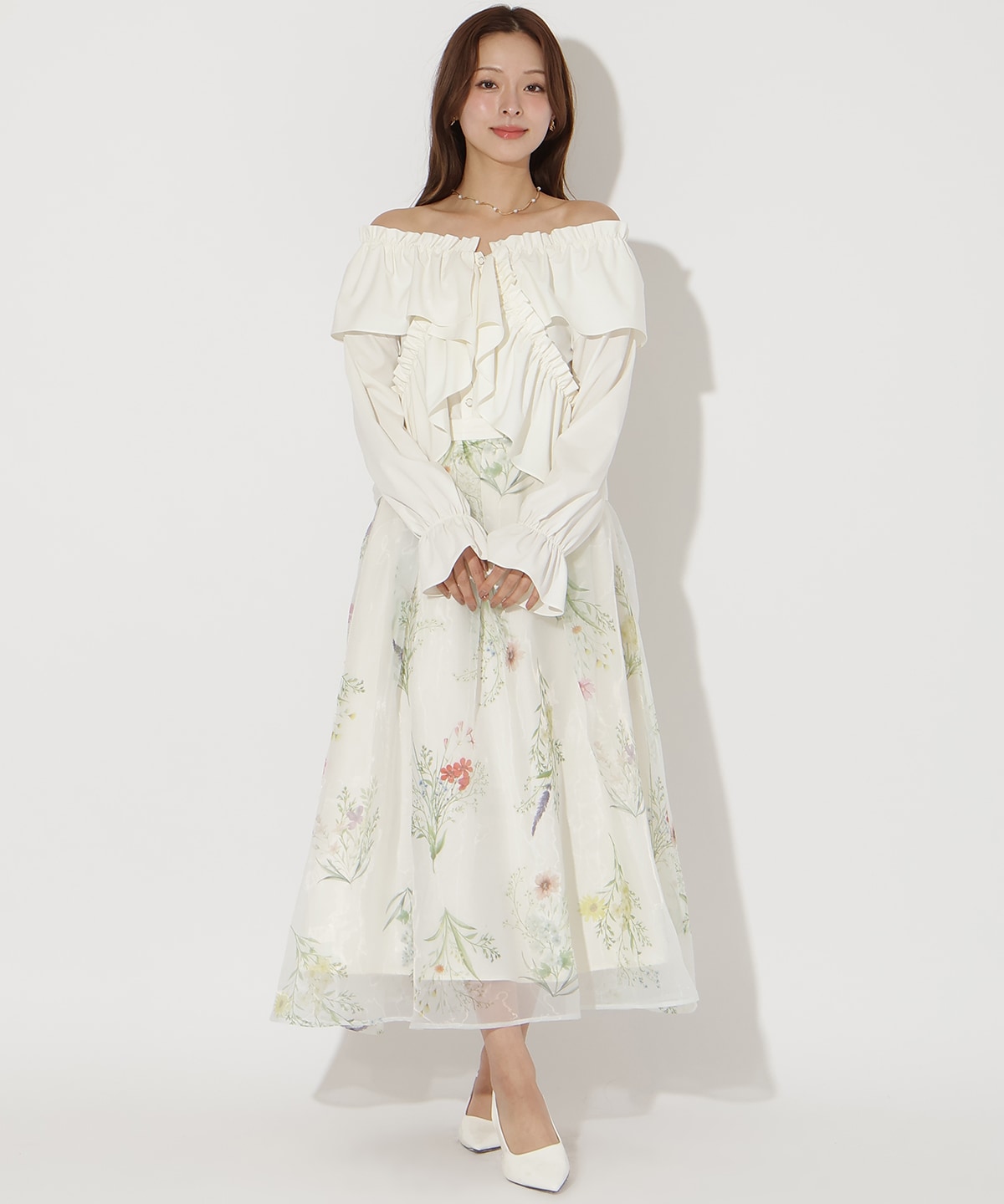 【先行予約受付中】フリルクロスブラウス