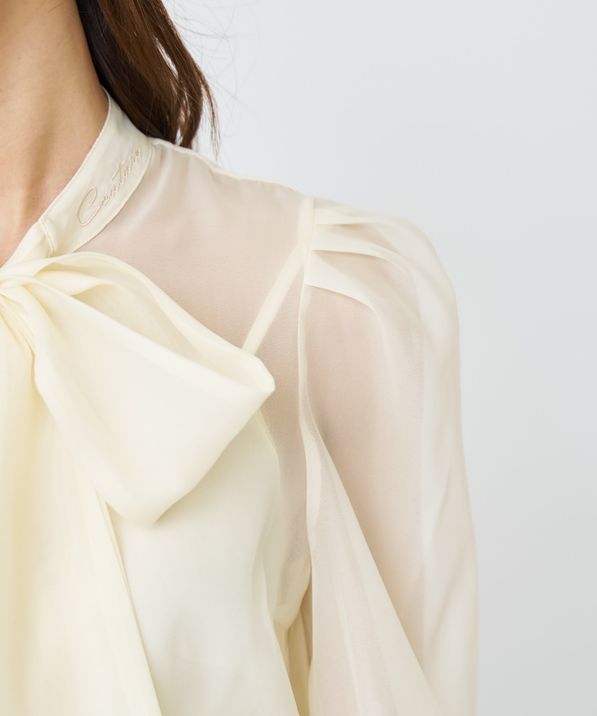 【先行予約受付中】シアーボウタイブラウス