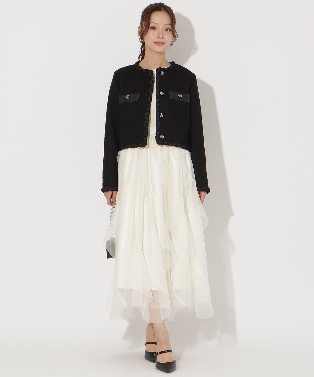 【先行予約受付中】ラッフルフリルチュールスカート